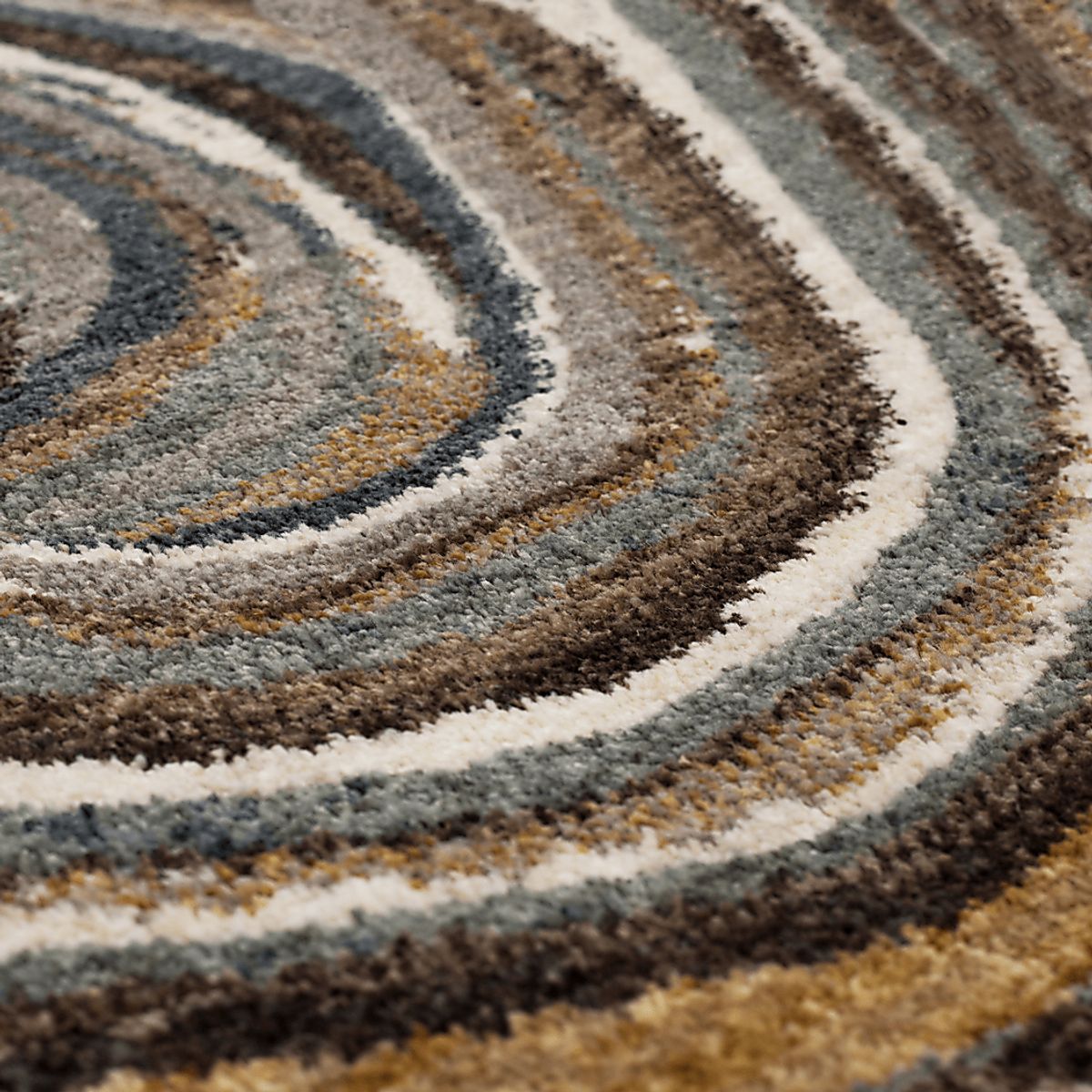 Drew & Jonathan Geode Gray Polyester Fabric Rug | Rooms to Go