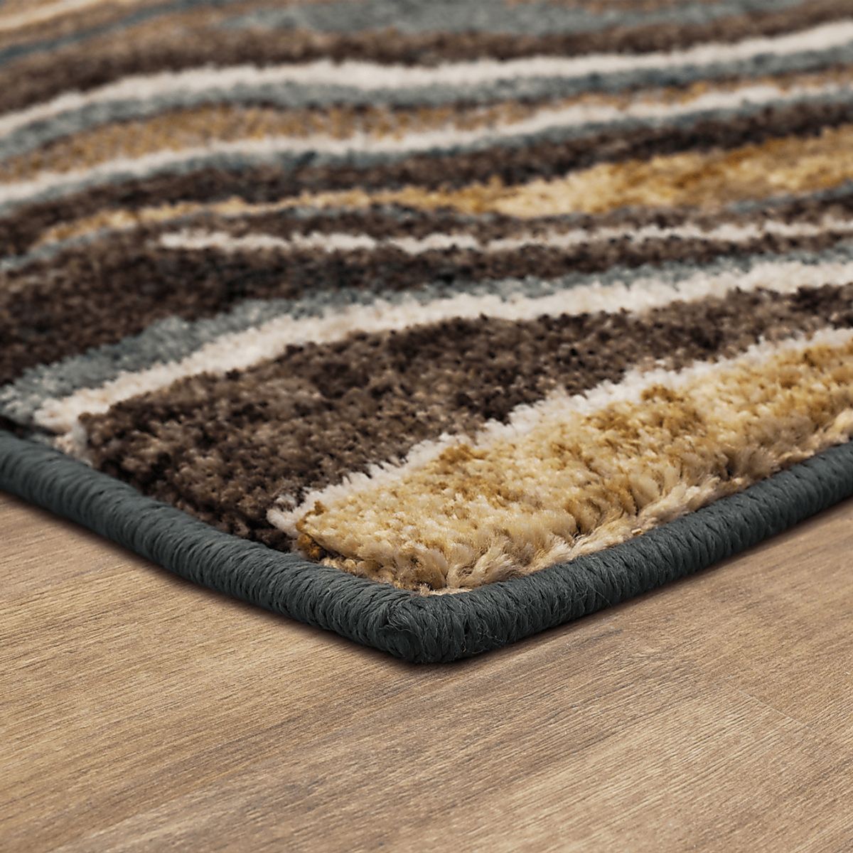 Drew & Jonathan Geode Gray Polyester Fabric Rug | Rooms to Go