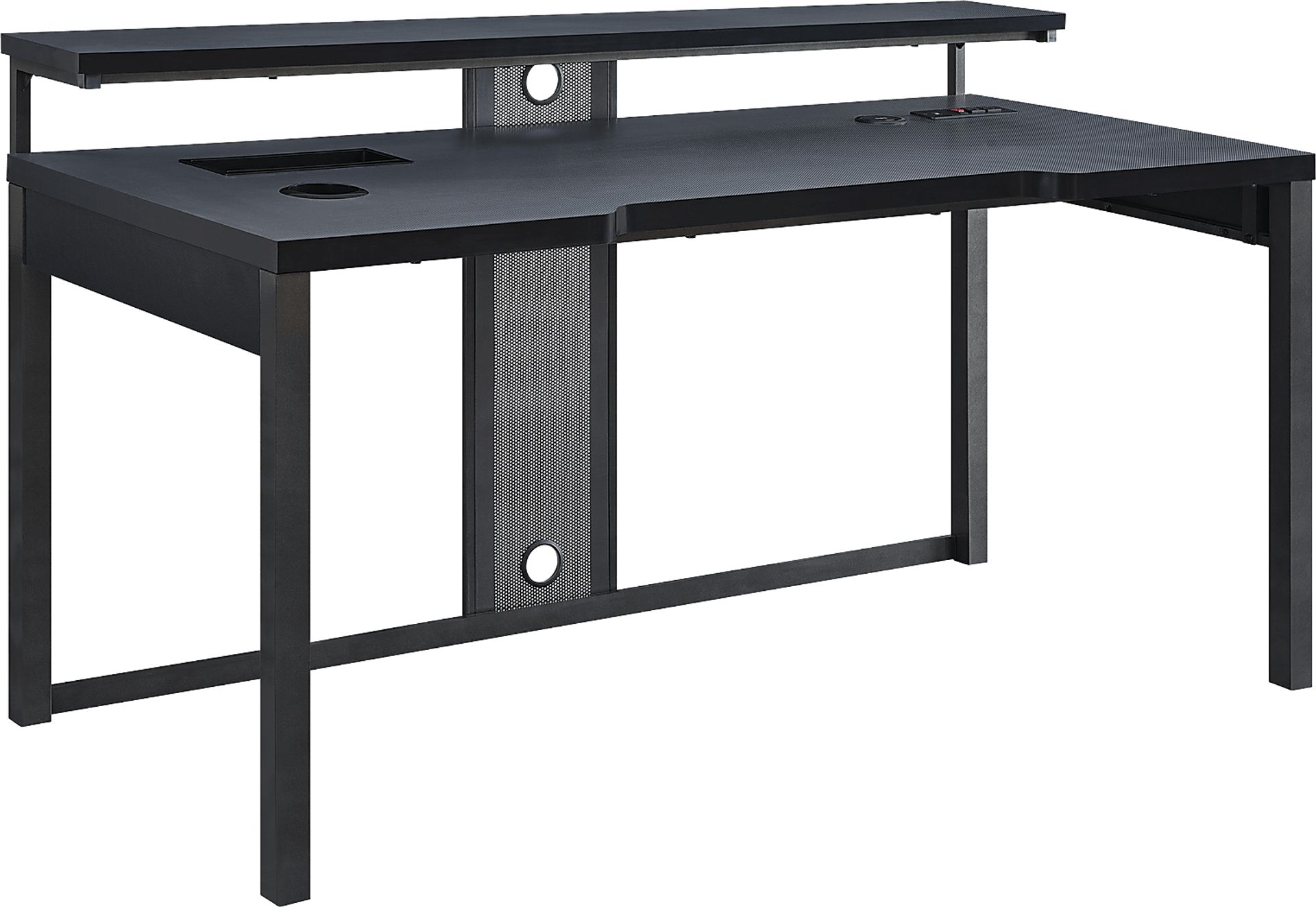 Geordi Black Gaming Desk - Image 3
