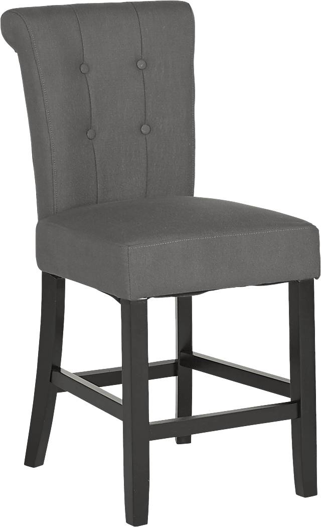 Orland Park Black 5 Pc Counter Height Dining Set with Gray Stools - Thumbnail - Image 4