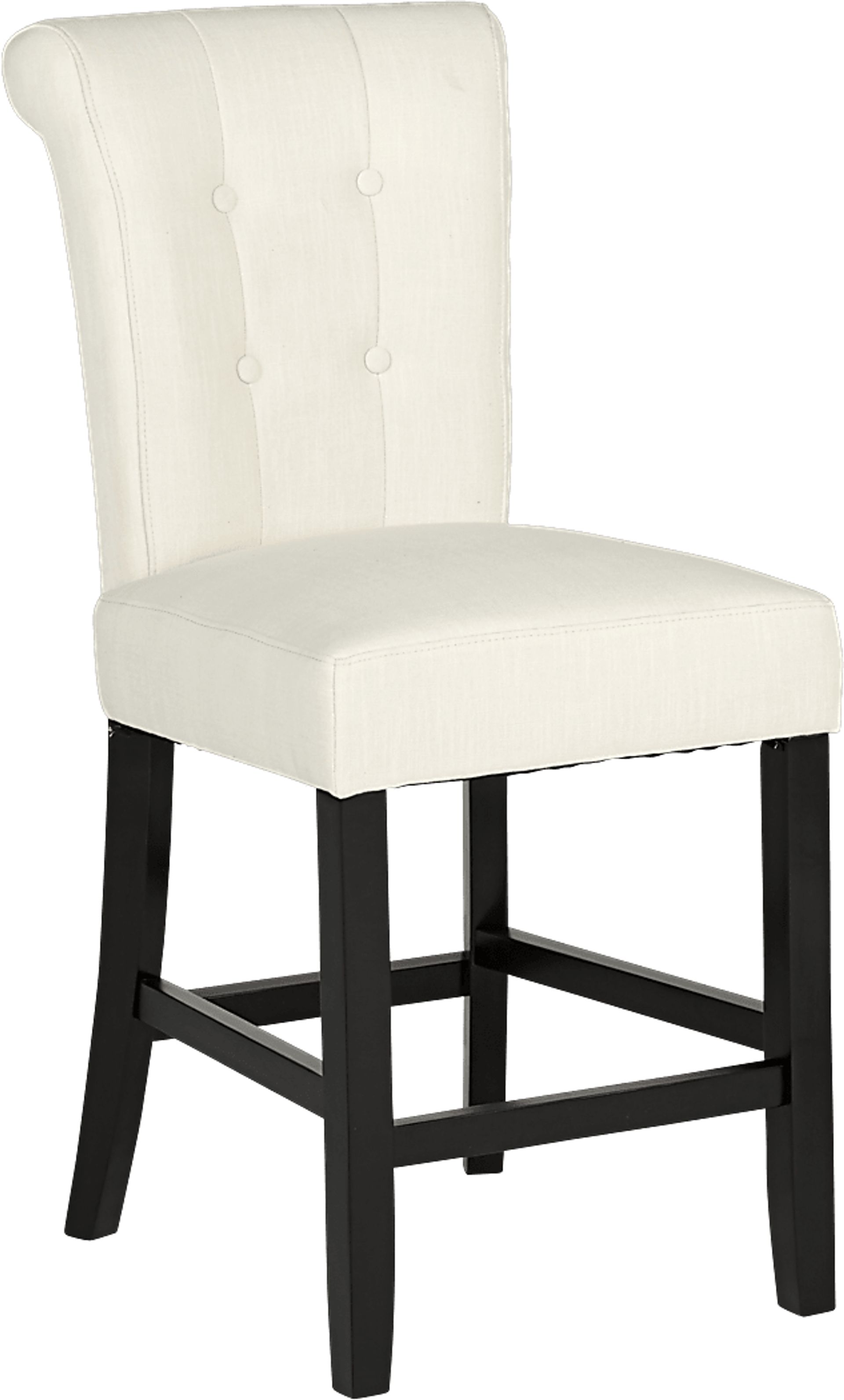 Orland Park Black 5 Pc Counter Height Dining Set with White Stools - Image 4