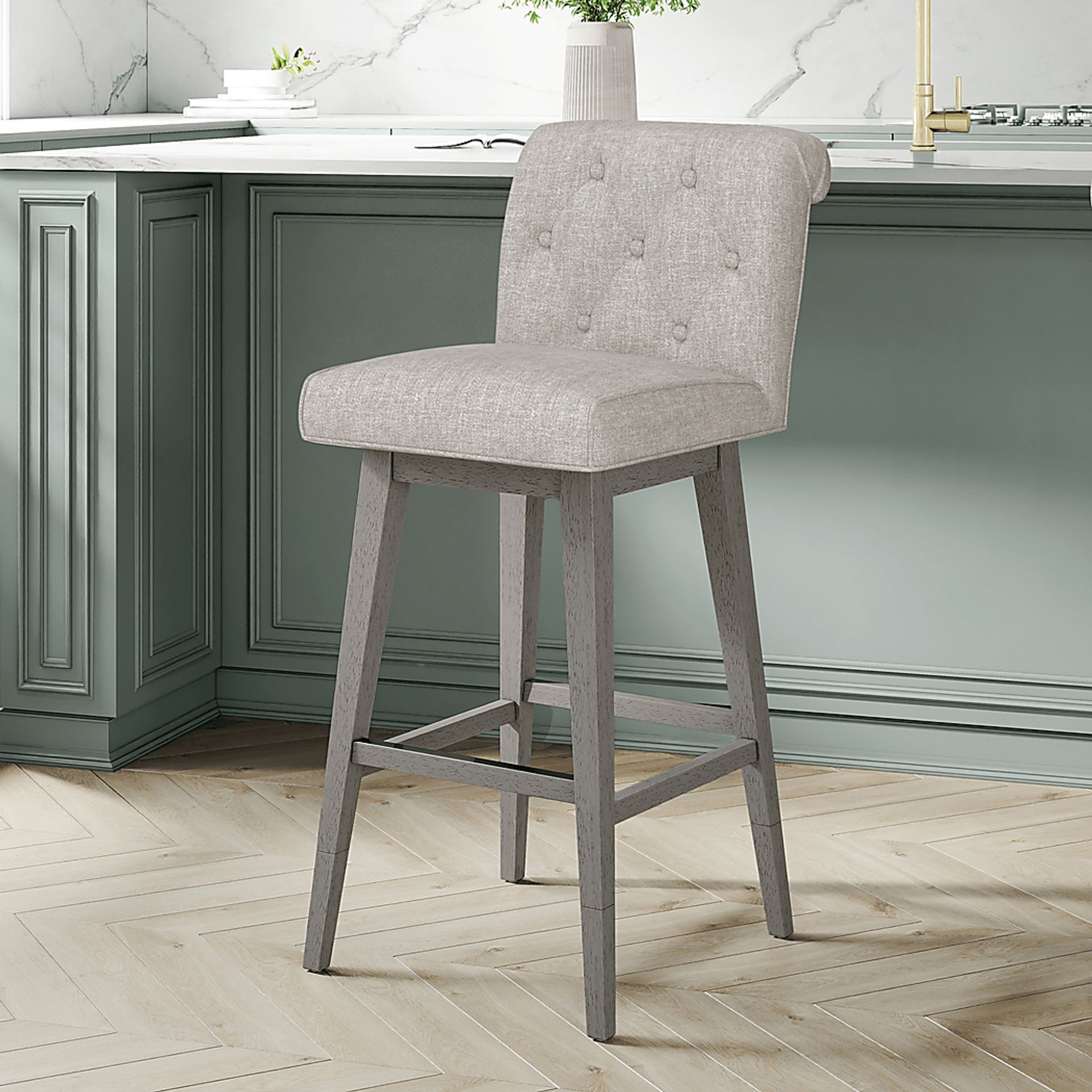 Geral Beige Counter Height Adjustable Stool - Image 3