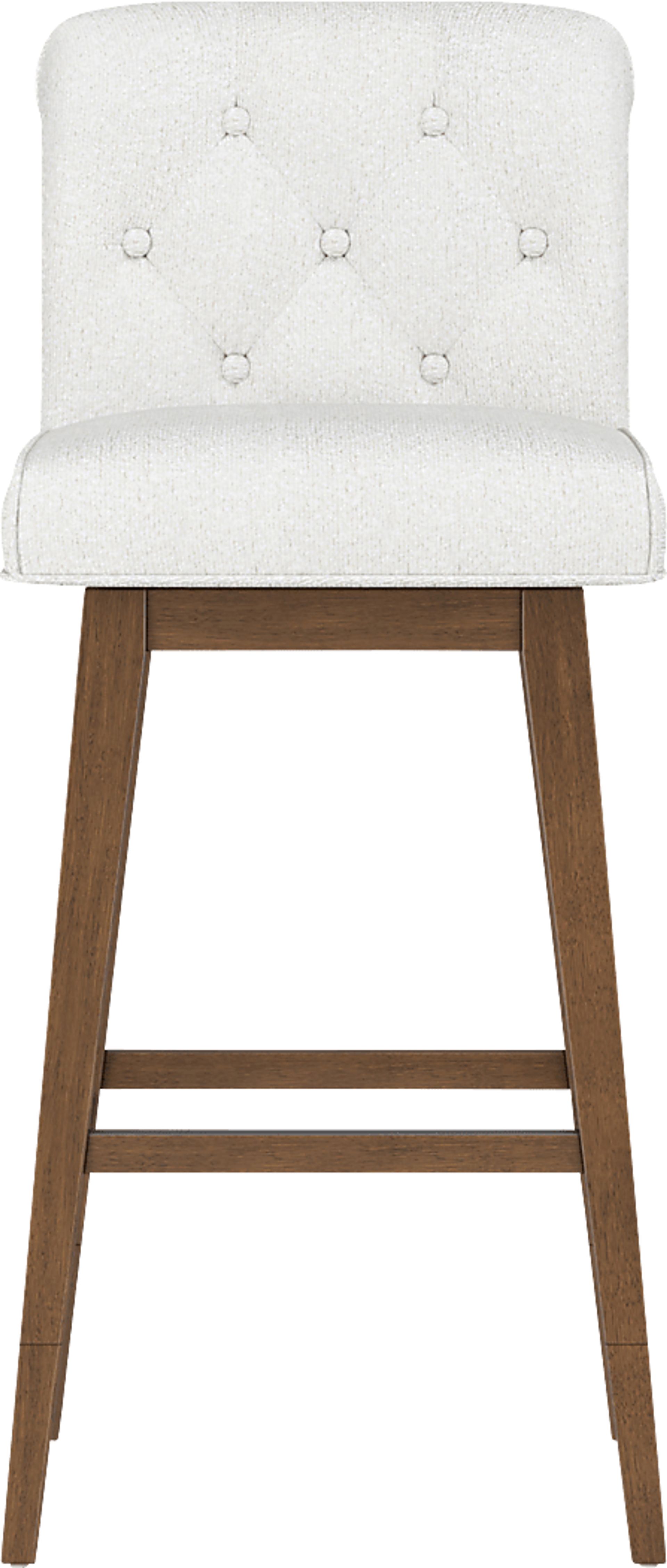 Geral White Counter Height Adjustable Stool - Image 1