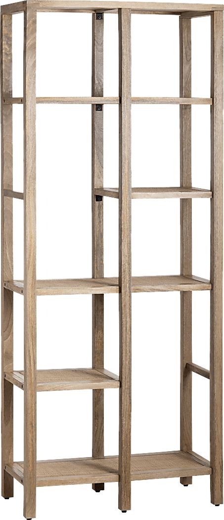 Geralynn Light Brown Bookcase