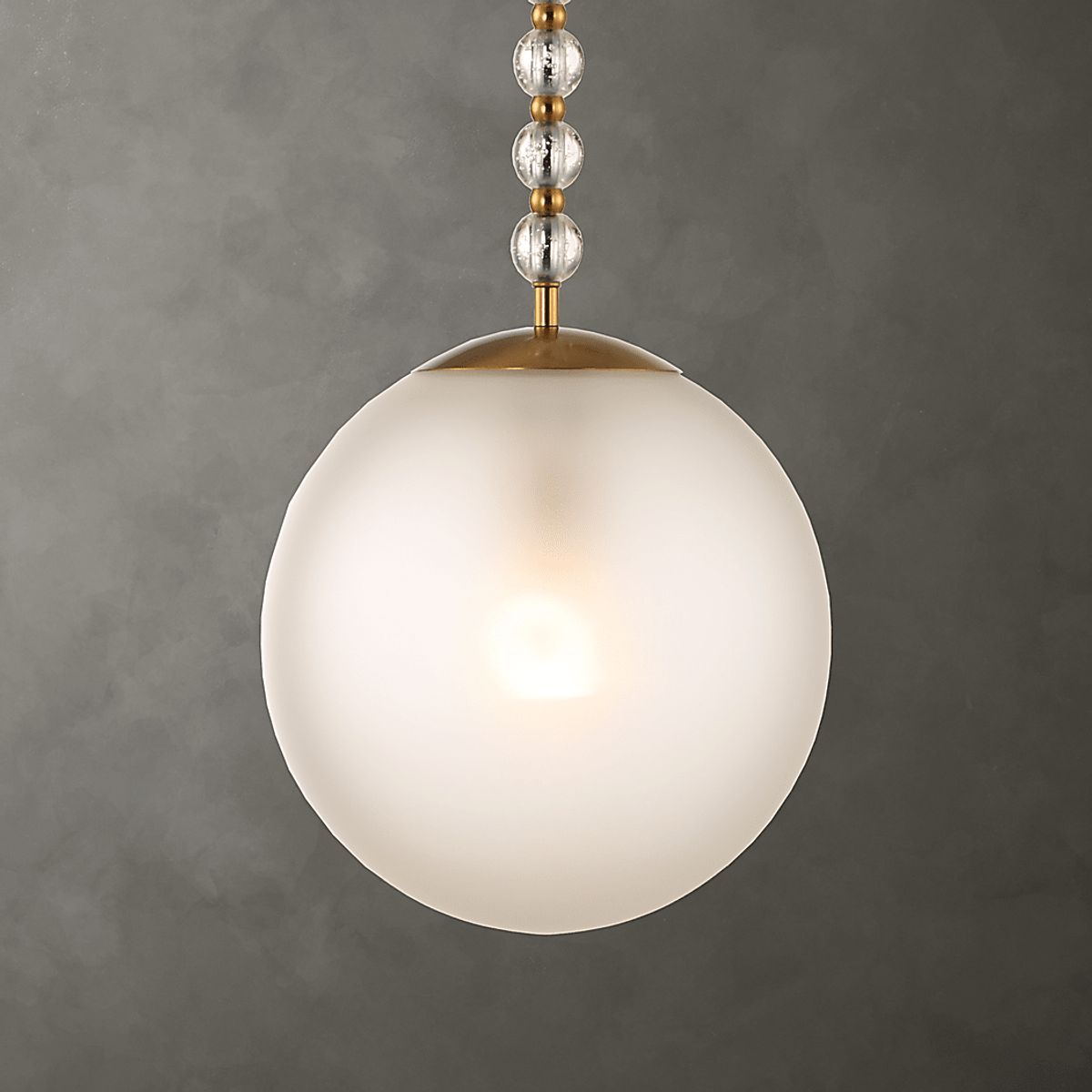 Geremy Brass Yellow Pendant | Rooms to Go