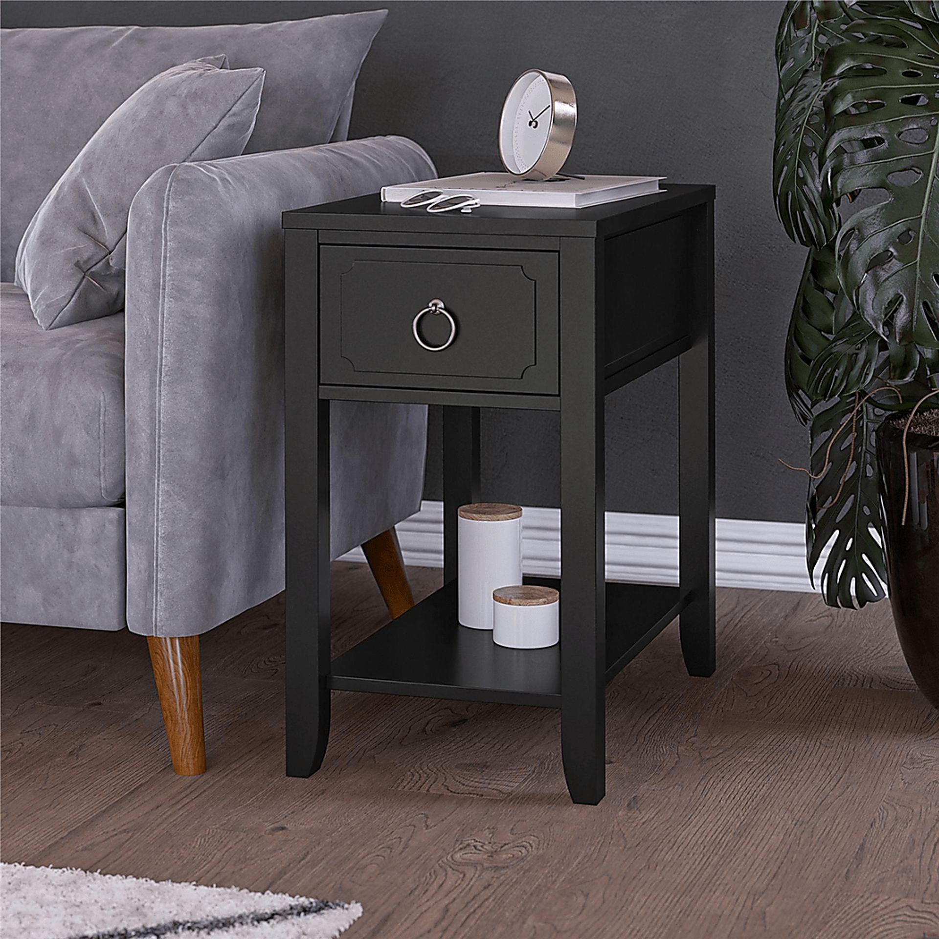 Gereon Black End Table - Image 2