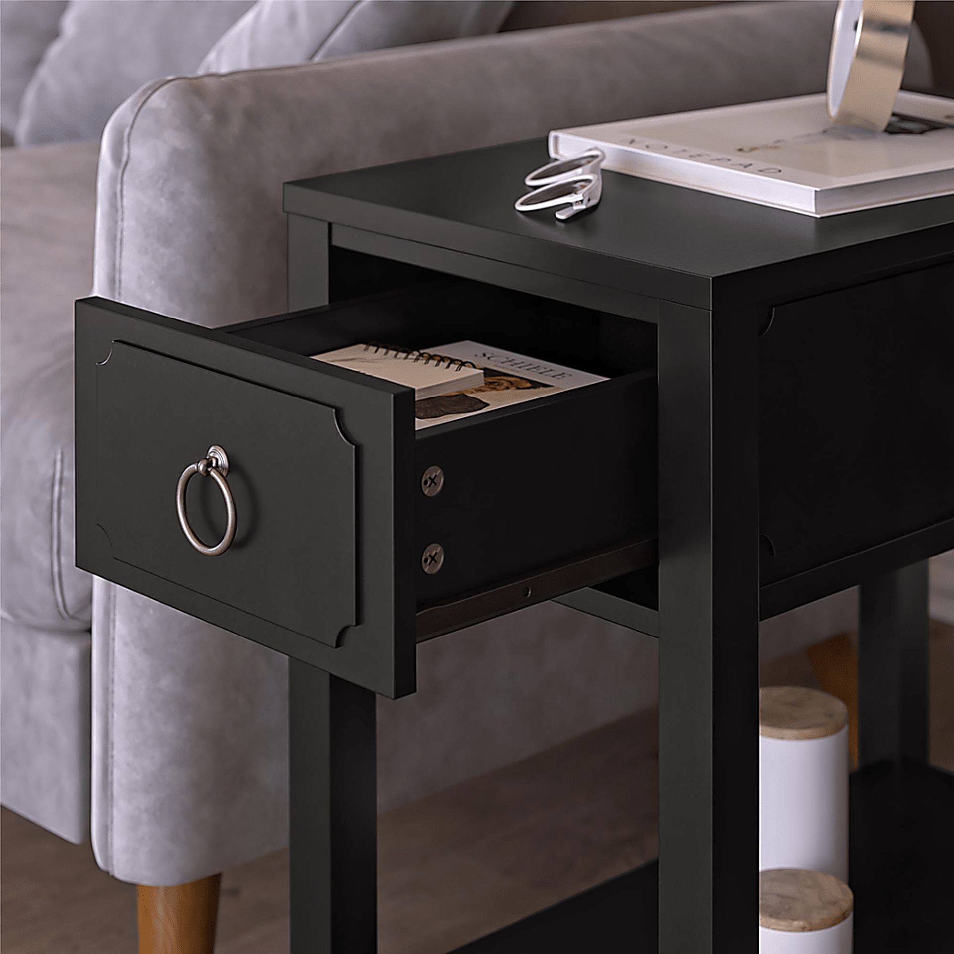 Gereon Black End Table - Image 5