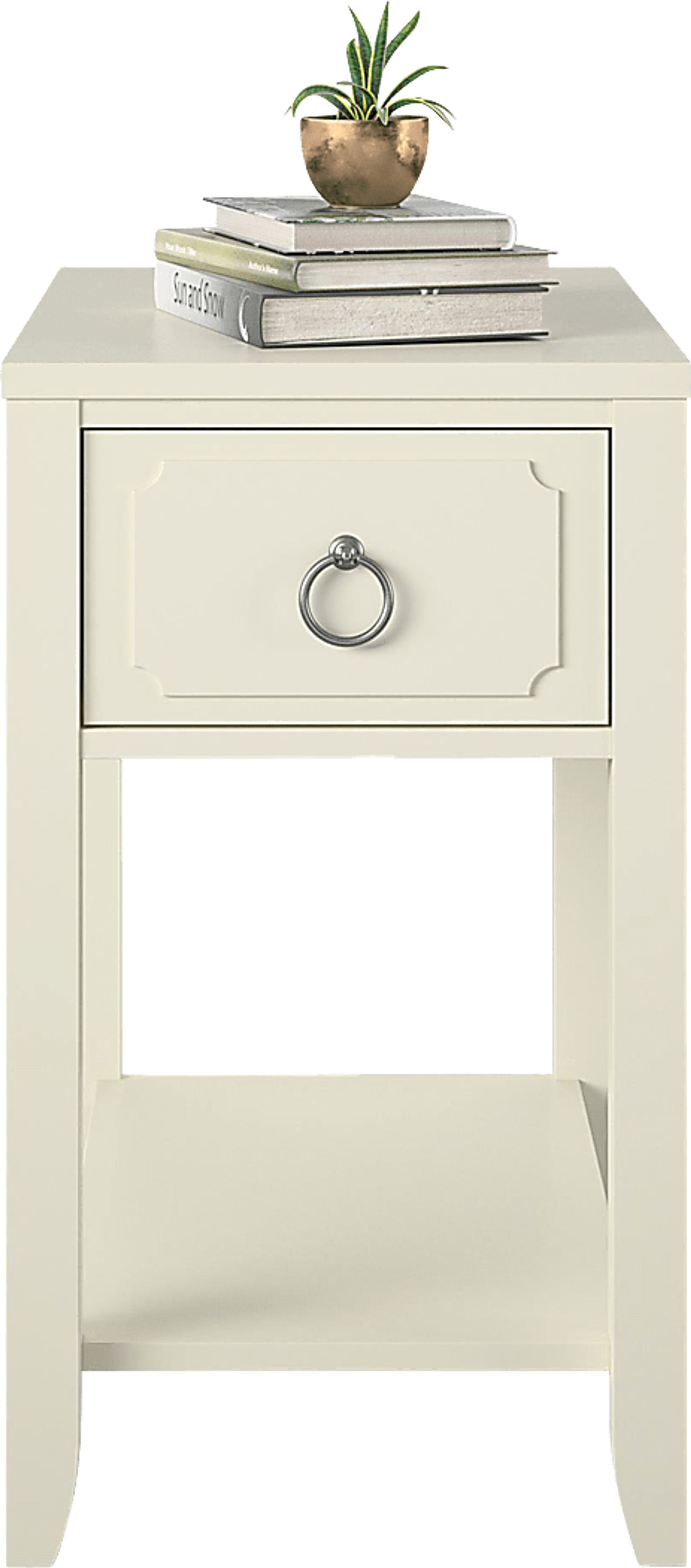 Gereon White End Table - Image 3