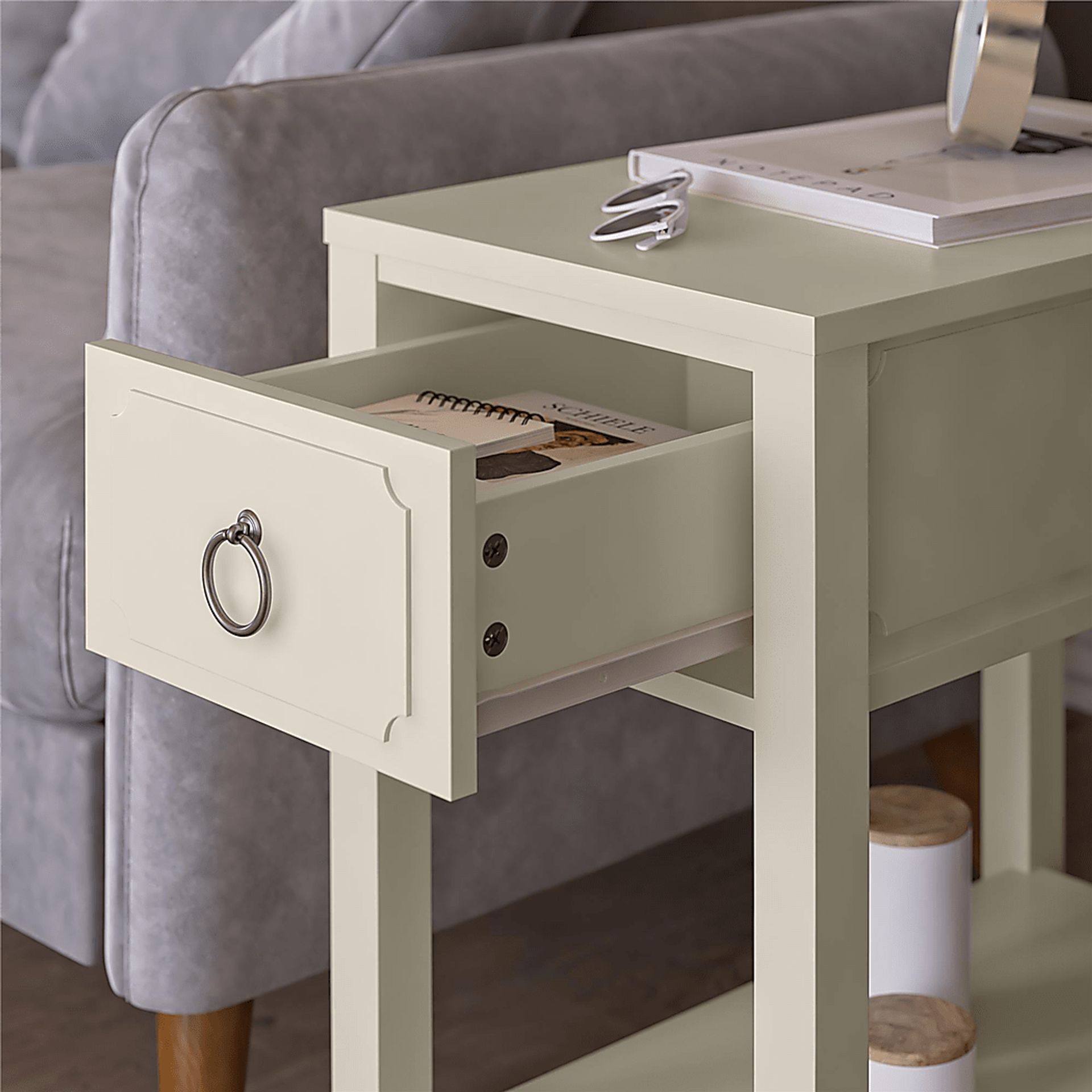 Gereon White End Table - Image 5