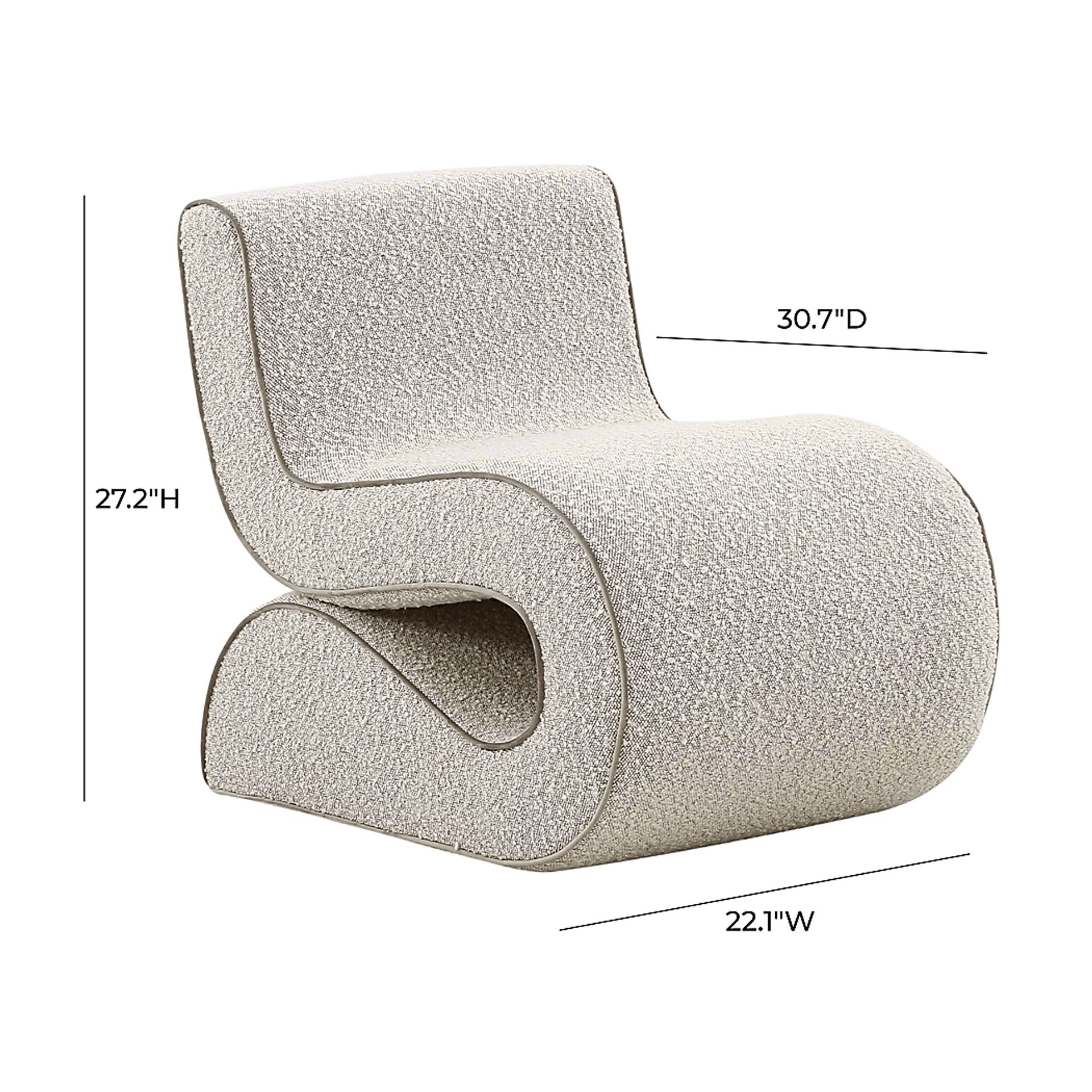 Gerig Gray Accent Chair - Image 6