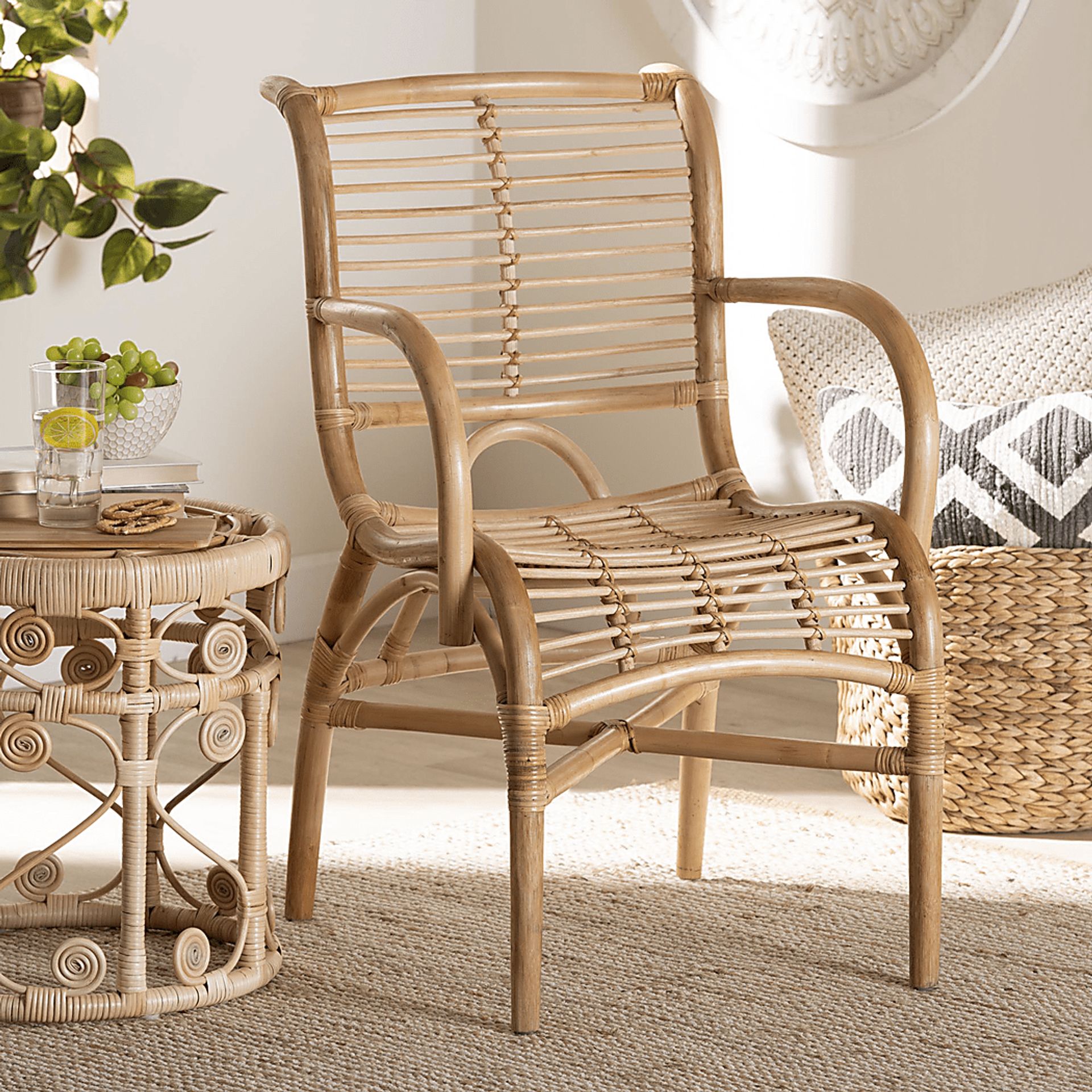 Gerlaugh Natural Arm Chair - Image 2