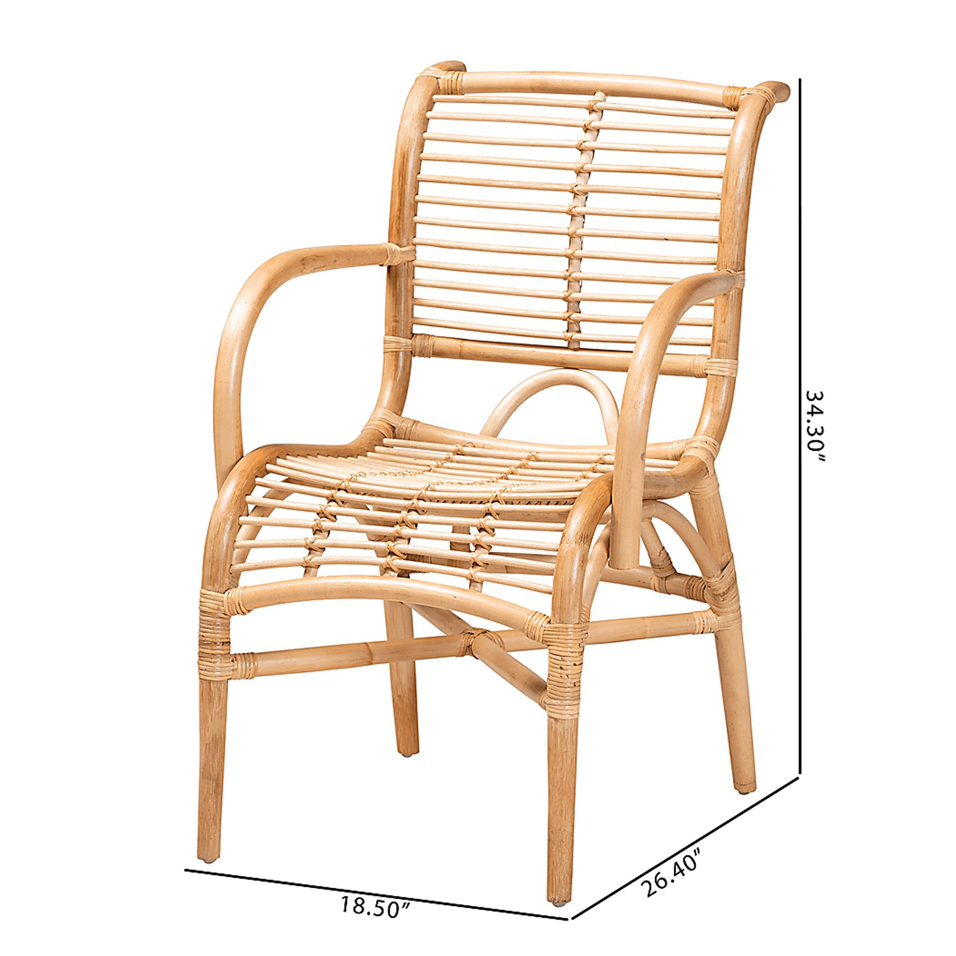 Gerlaugh Natural Arm Chair - Image 10