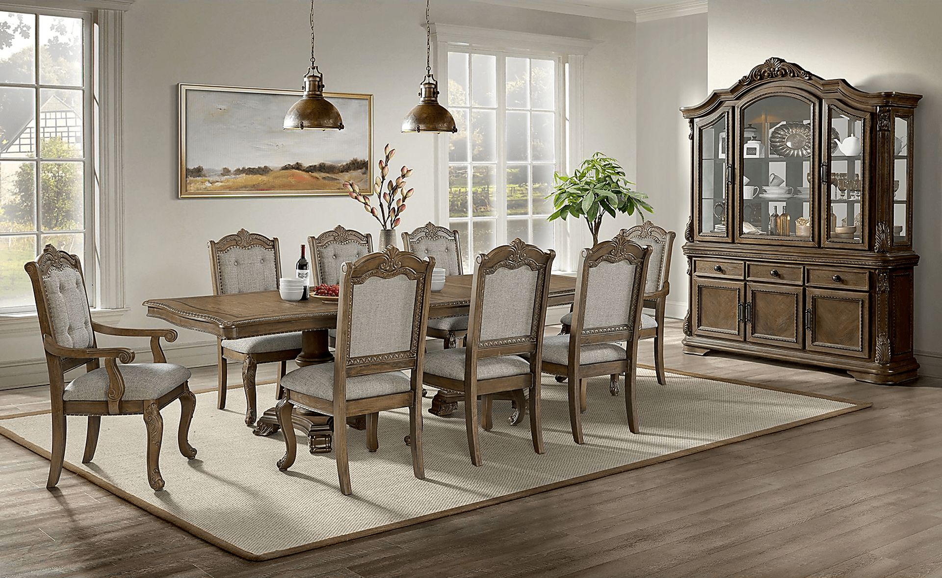 Germa Brown Side Chair, Set of 2 - Image 2