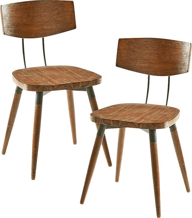 Gerritsen Brown Dining Chair, Set of 2 - Thumbnail - Image 1