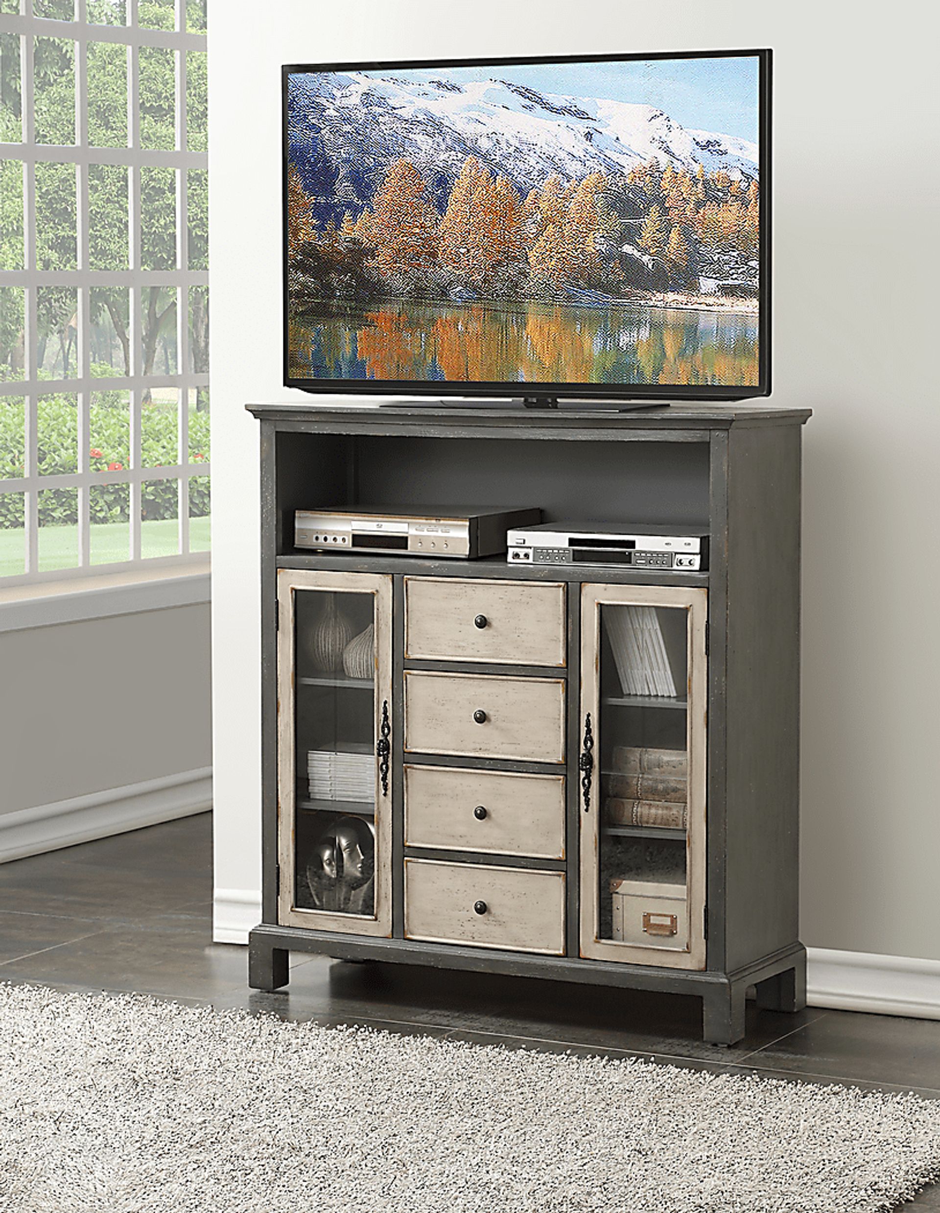 Gertrude Gray Accent Cabinet - Image 2