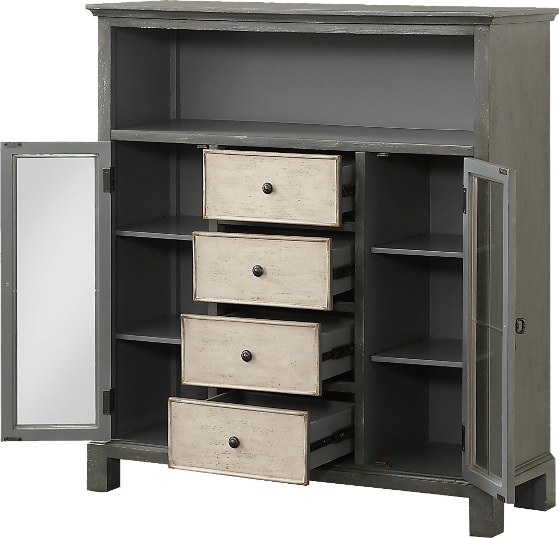 Gertrude Gray Accent Cabinet - Image 4