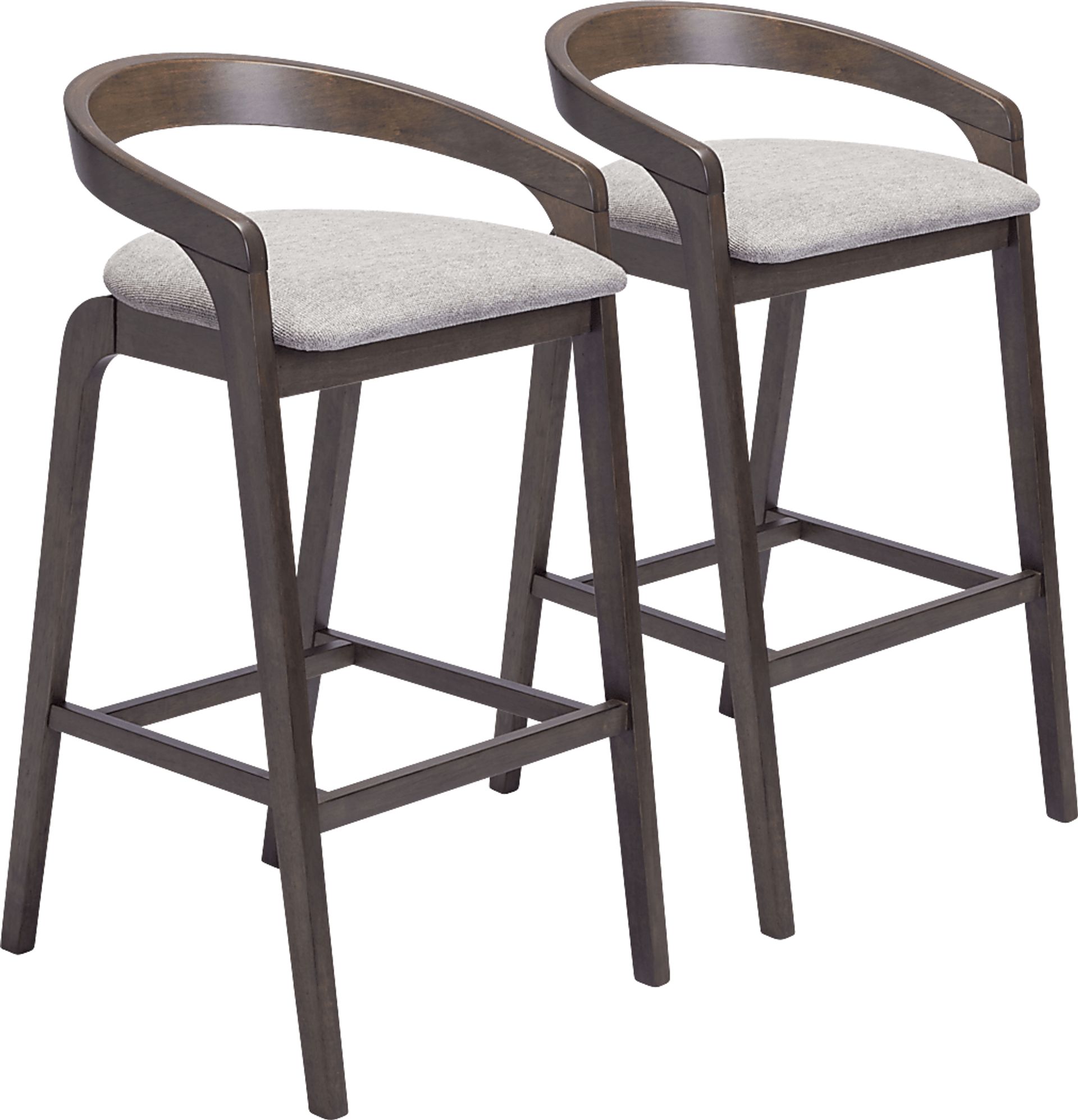Getlu Gray Barstool, Set of 2 - Image 1