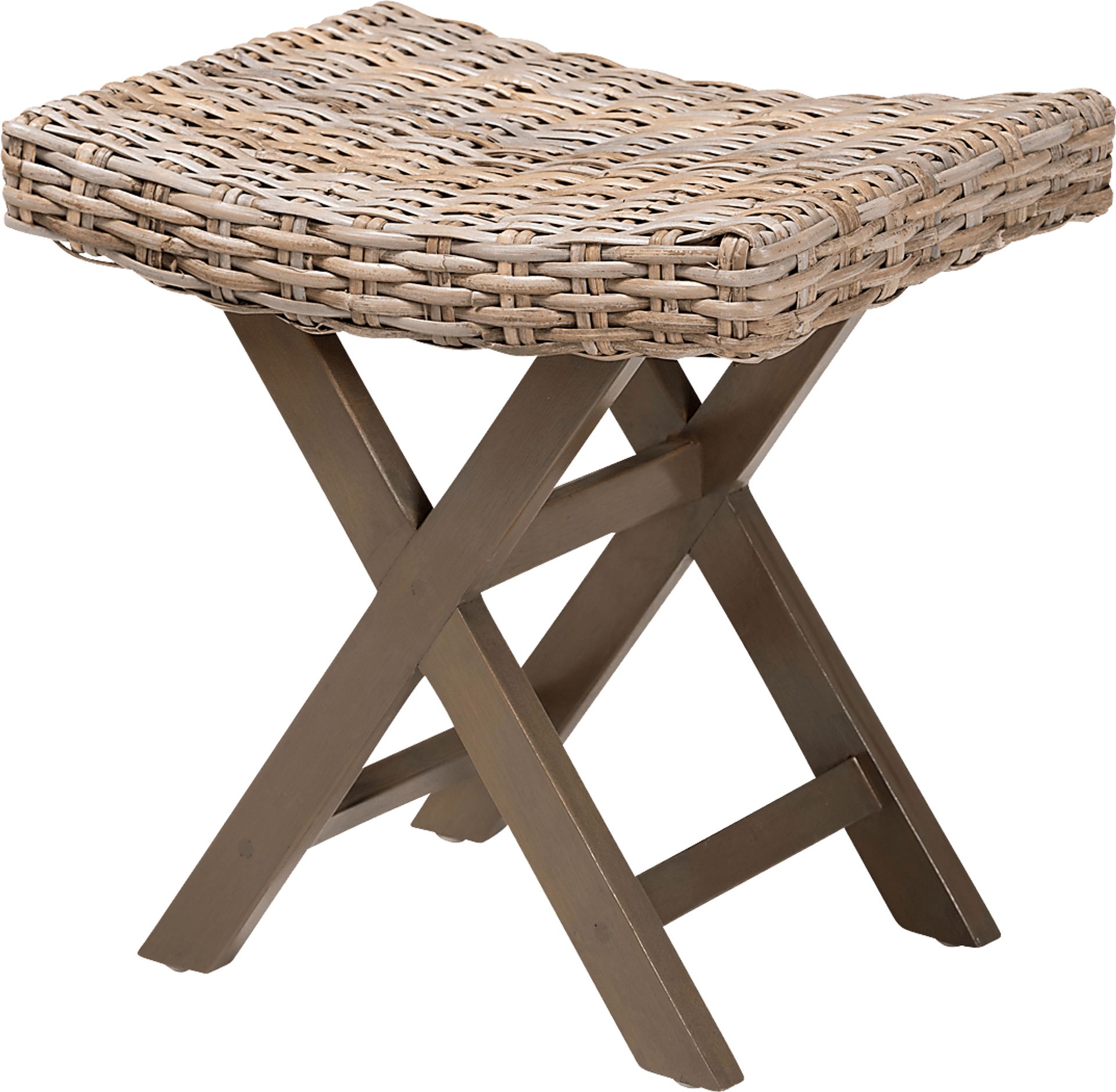 Geurin Taupe Ottoman - Image 1