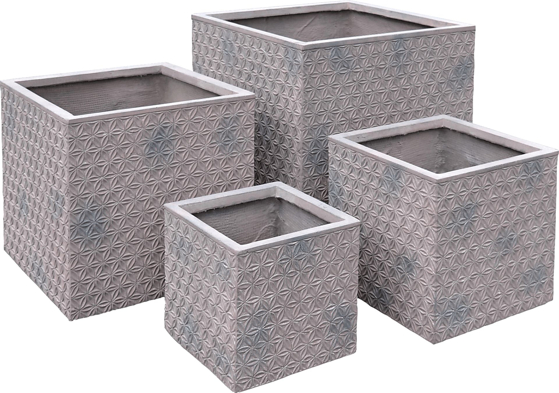 Gewher Purple Planter, Set of 4 - Image 1