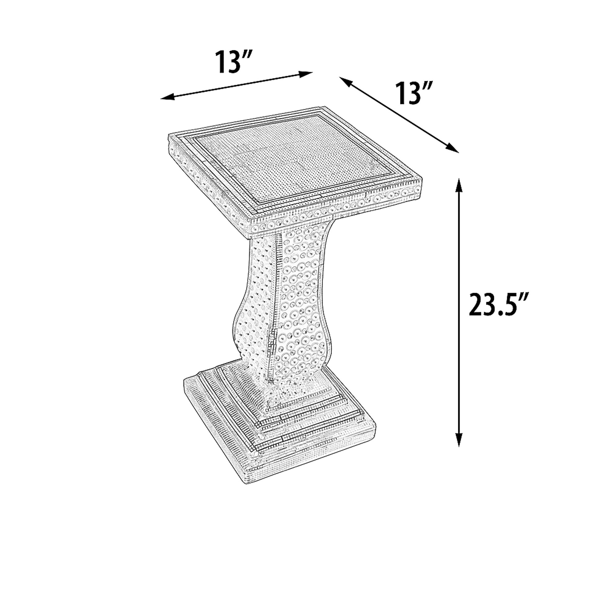 Ghada White Accent Table - Image 3