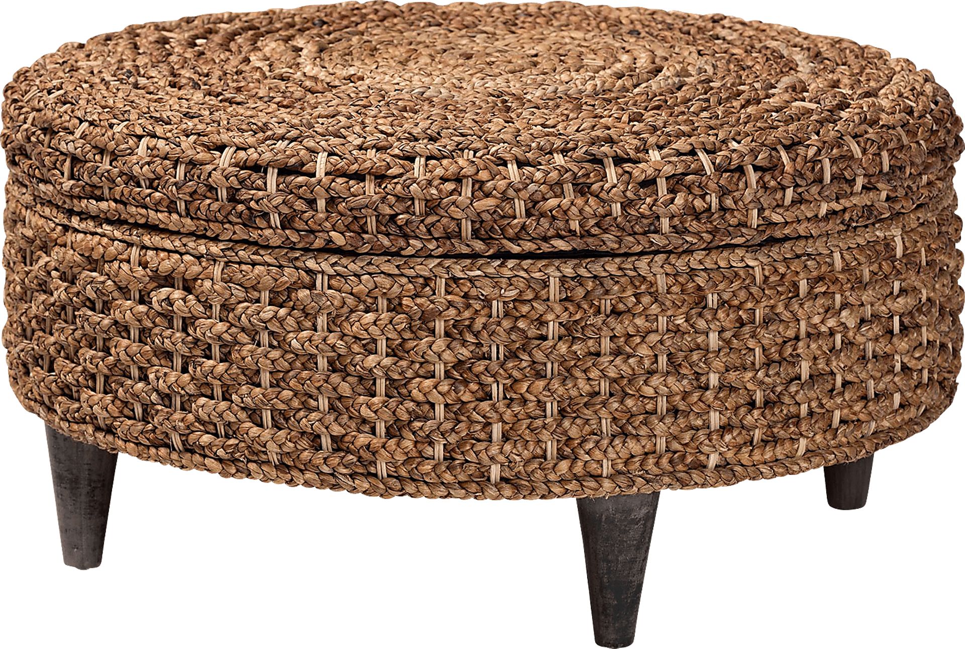 Ghostnite Brown Storage Ottoman - Image 1