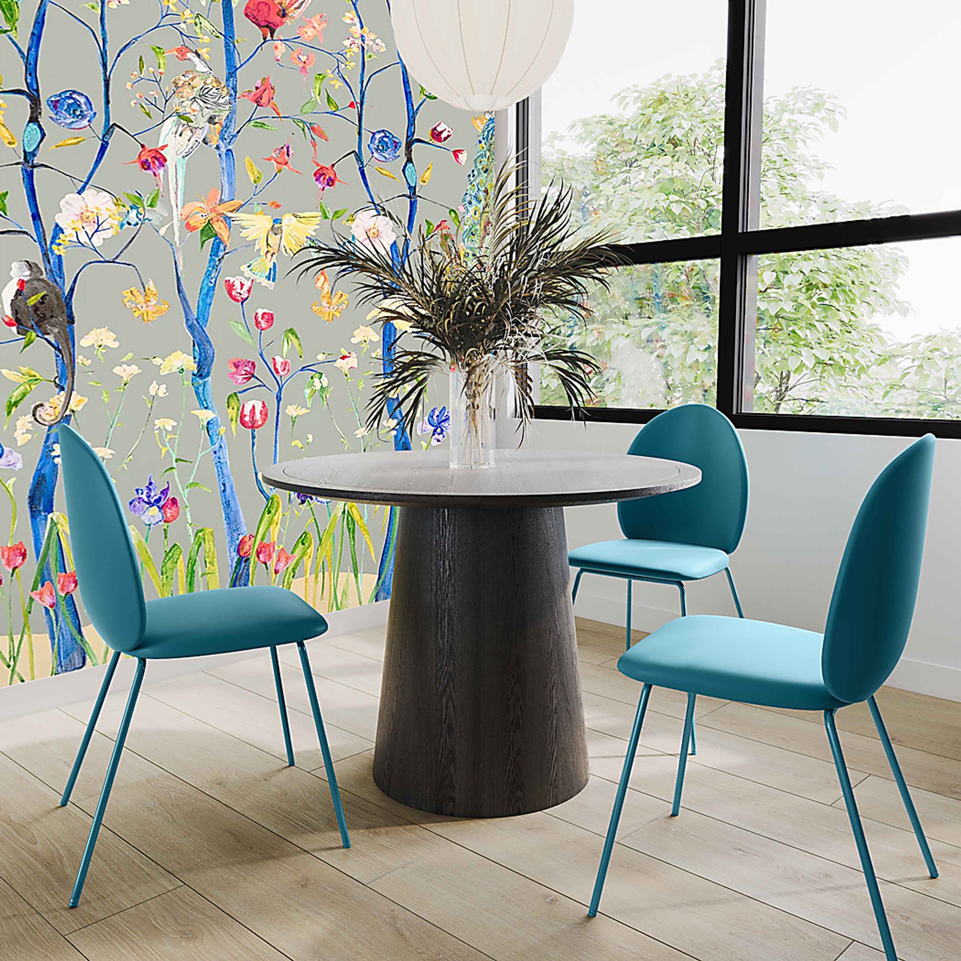 Giammona Blue Side Chair, Set of 2 - Image 2