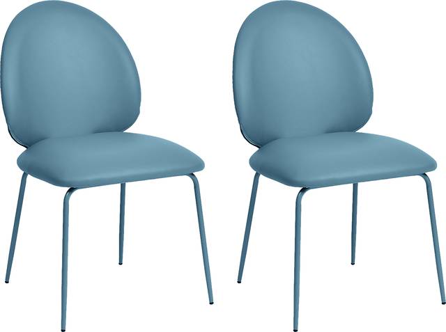 Giammona Blue Side Chair, Set of 2 - Thumbnail - Image 1