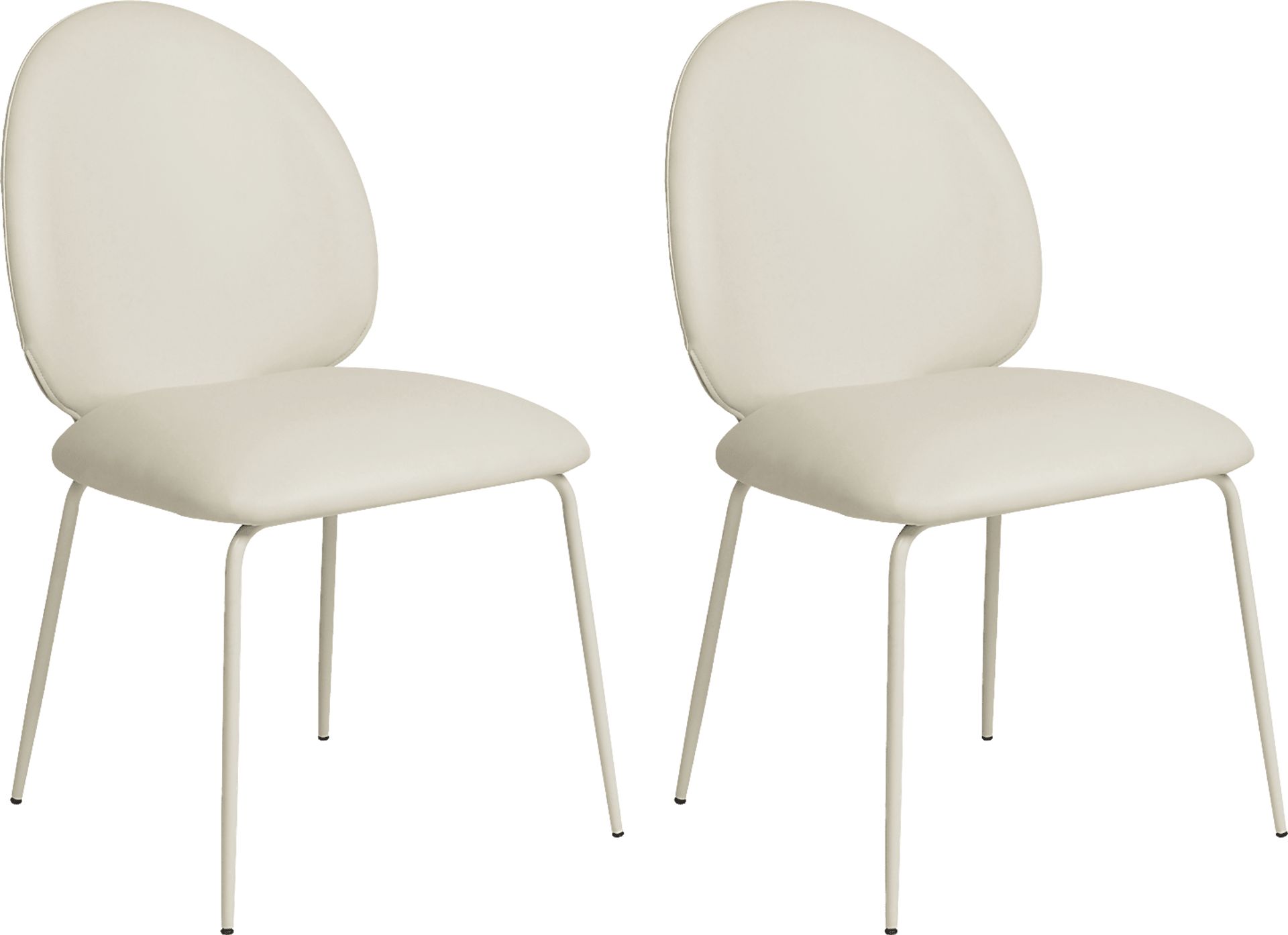 Giammona Cream Side Chair, Set of 2 - Image 1