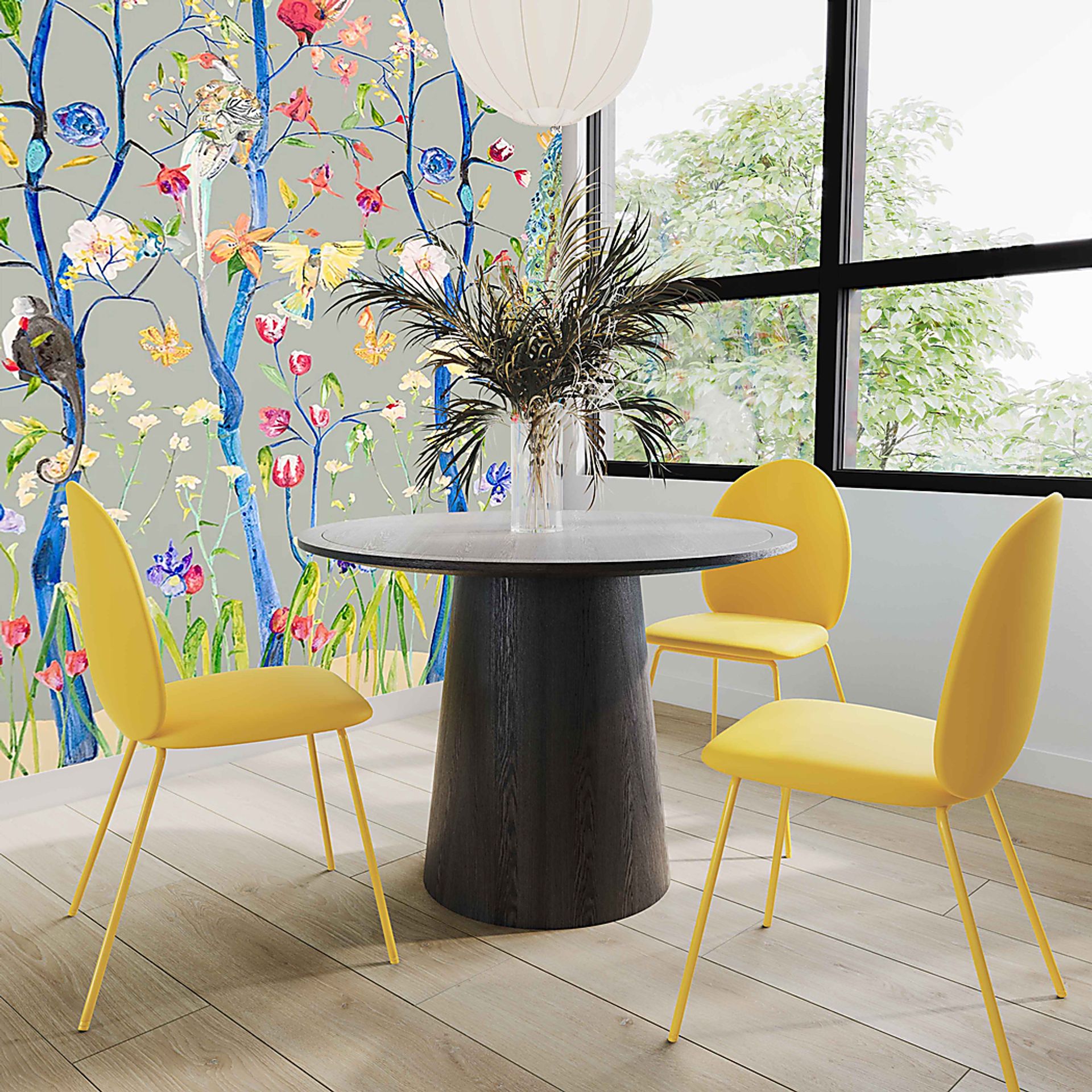 Giammona Yellow Side Chair, Set of 2 - Image 2