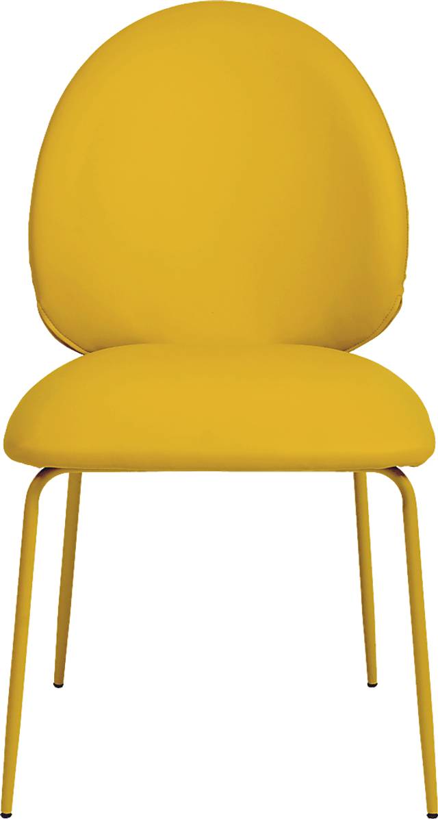 Giammona Yellow Side Chair, Set of 2 - Thumbnail - Image 3