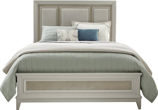 Gianna Lane Ivory 7 Pc King Panel Bedroom - Thumbnail - Image 2