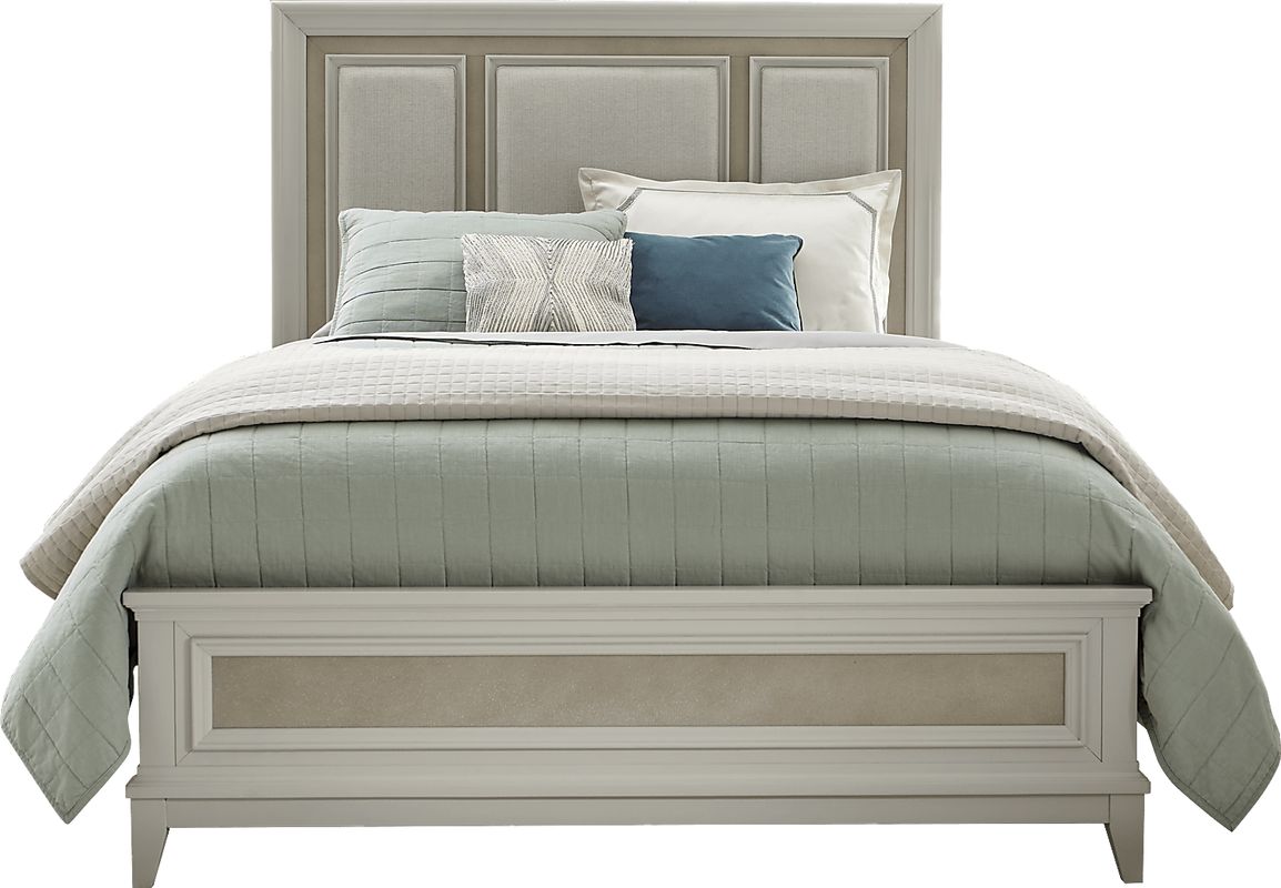 かおりインメトリーセット Gianna Lane 5 Pc Ivory Light Wood,White Queen Bedroom Set With 3