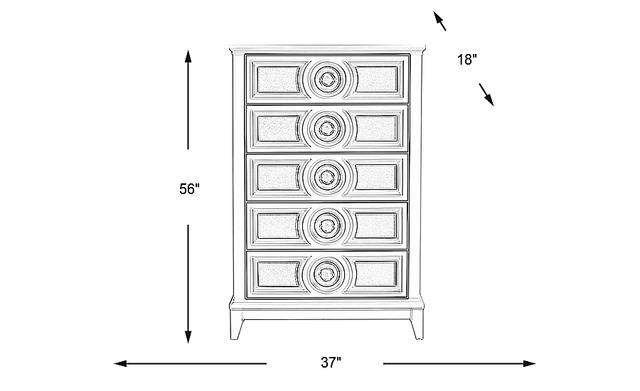 Dimension Image. Please refer to the Dimension Tab on this page for dimension details.