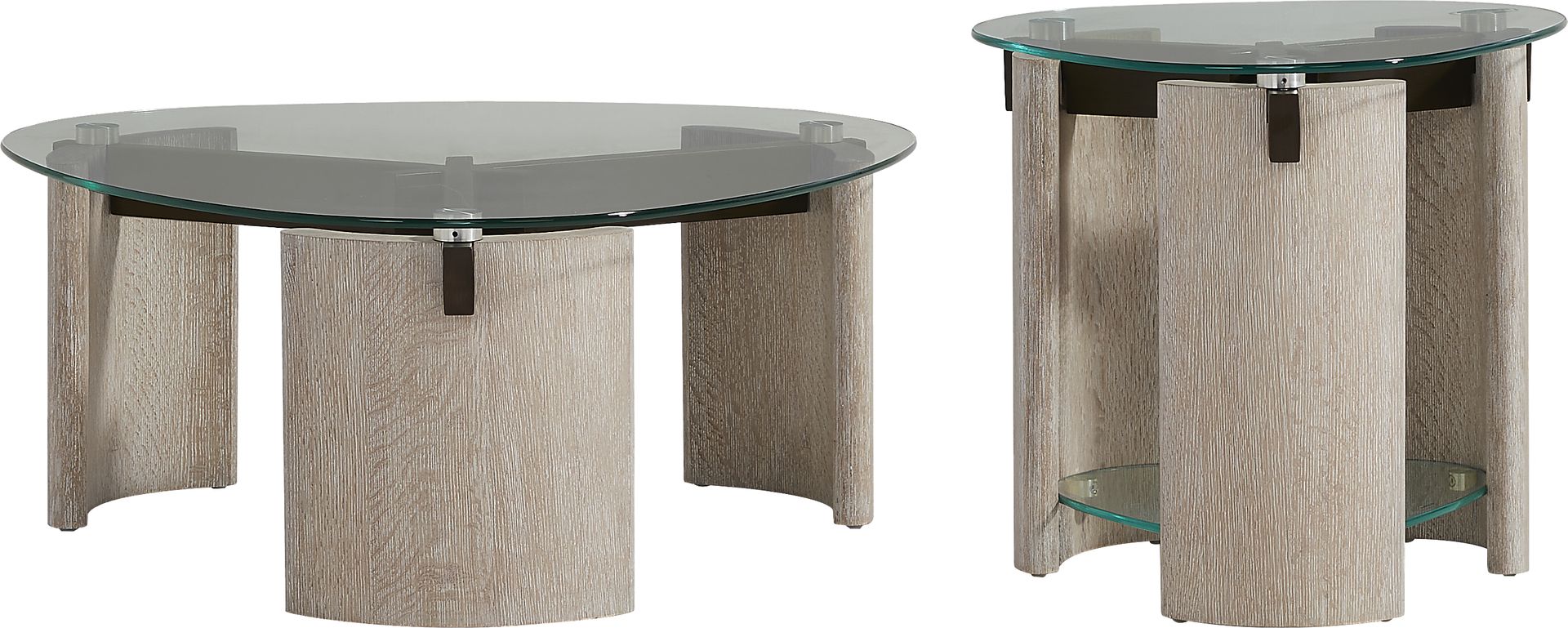 Giannis Brown 2 Pc Table Set - Image 1