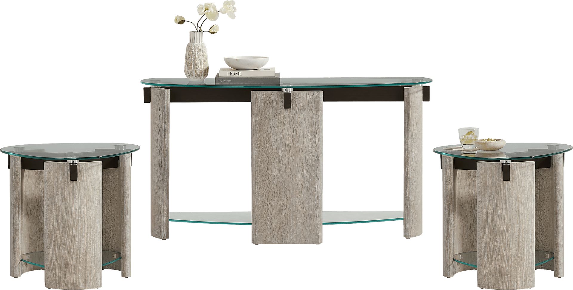 Giannis Brown 3 Pc Table Set - Image 1