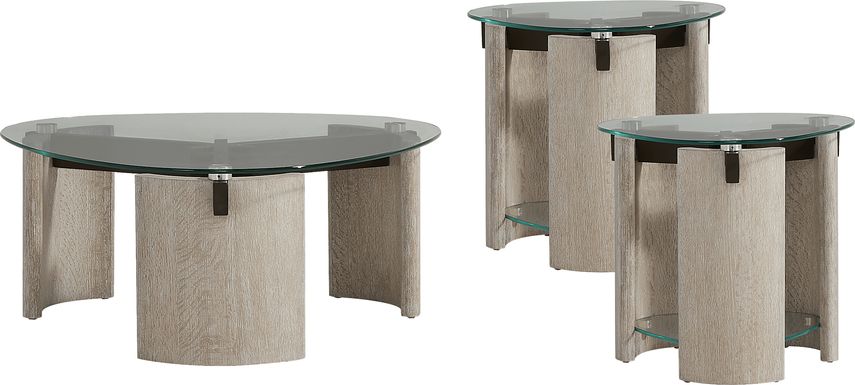Giannis Brown 3 Pc Table Set