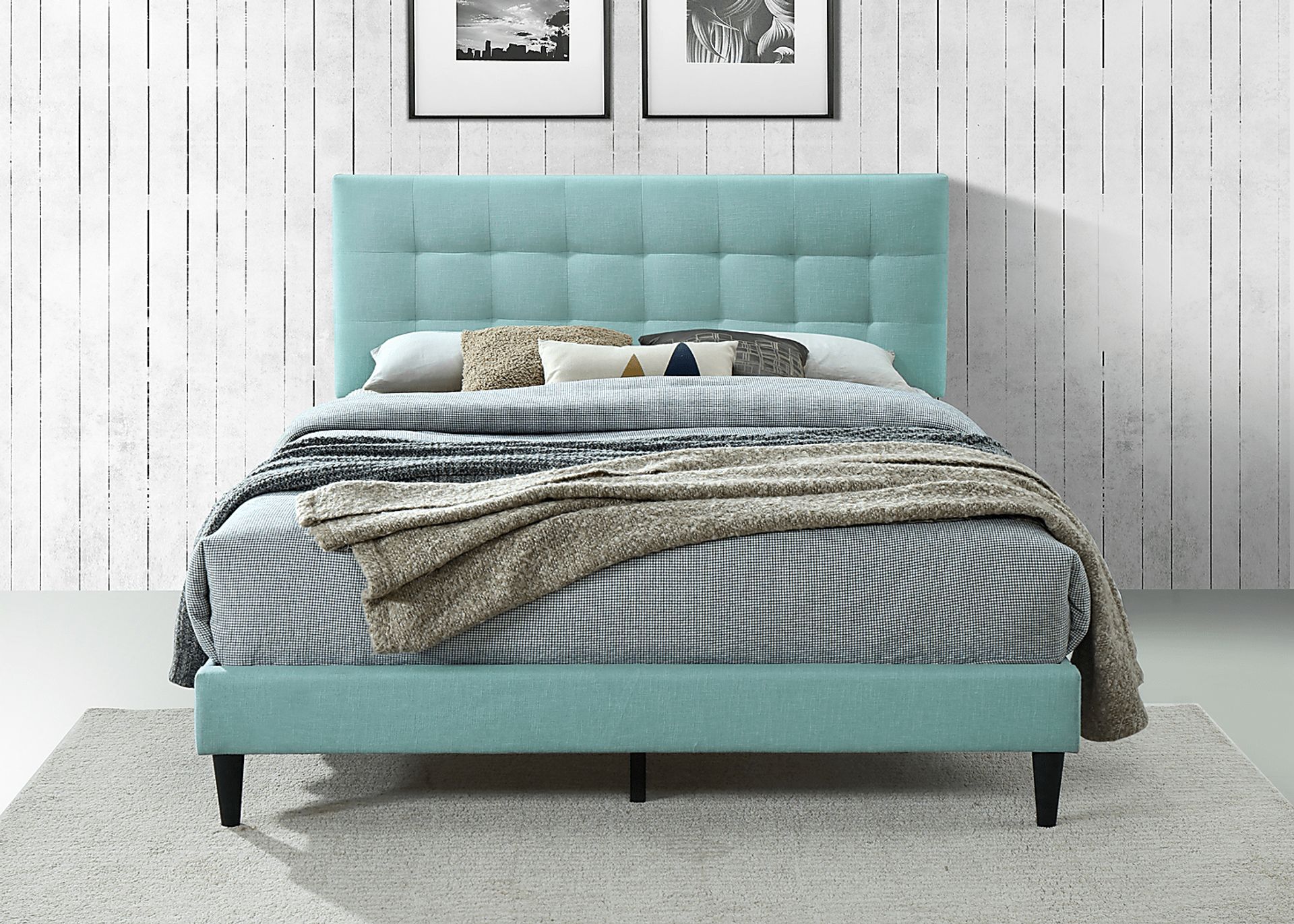 Gibney Green King Bed - Image 4