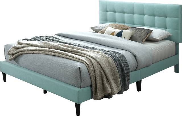 Gibney Green King Bed - Thumbnail - Image 1