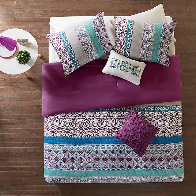 Kids Gidda Purple Full Comforter Set - Thumbnail - Image 5