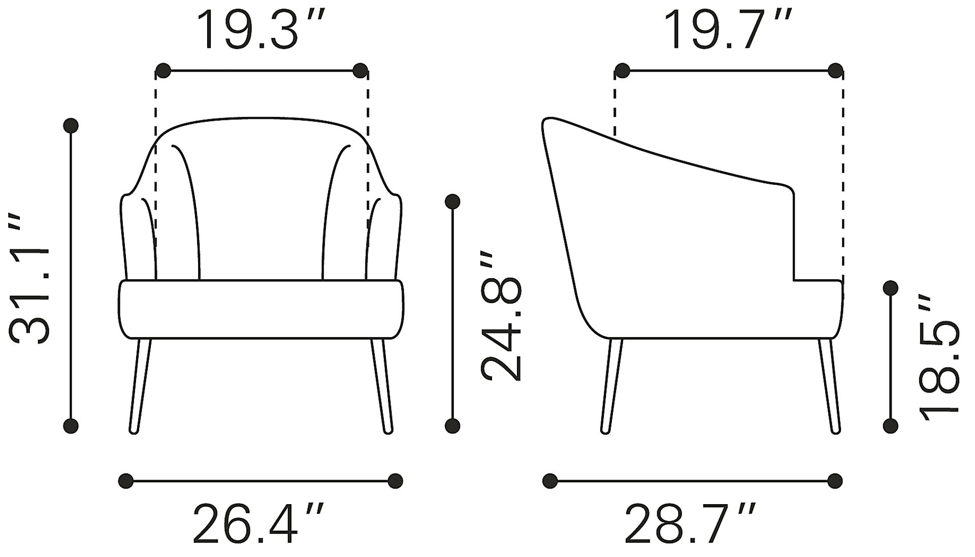 Giddeon Yellow Accent Chair - Image 11