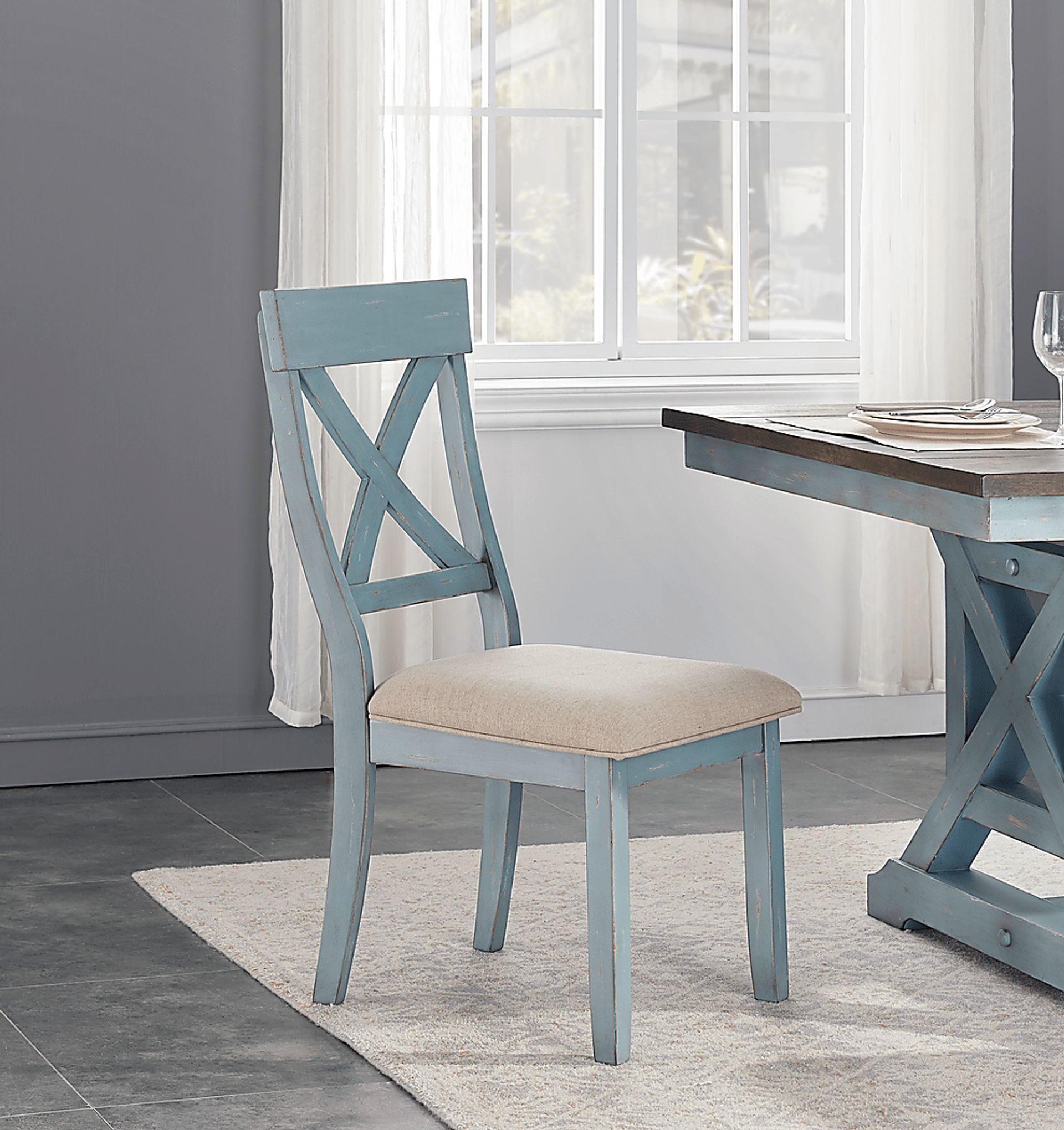 Gidley Blue Dining Chairs - Image 3