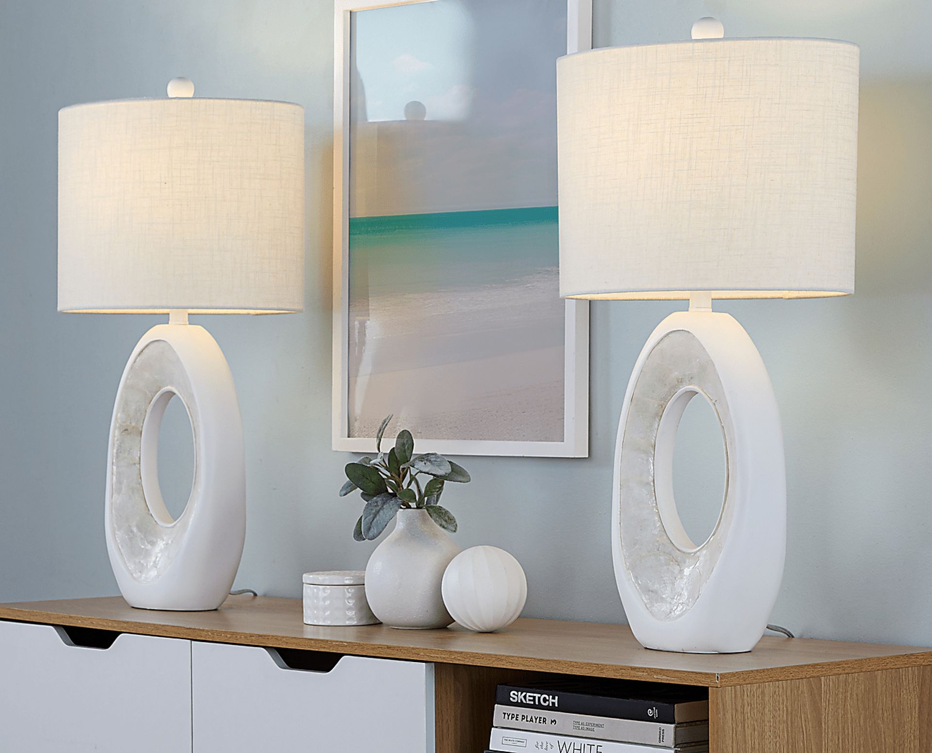 Giese Place White Lamp, Set of 2 - Image 4