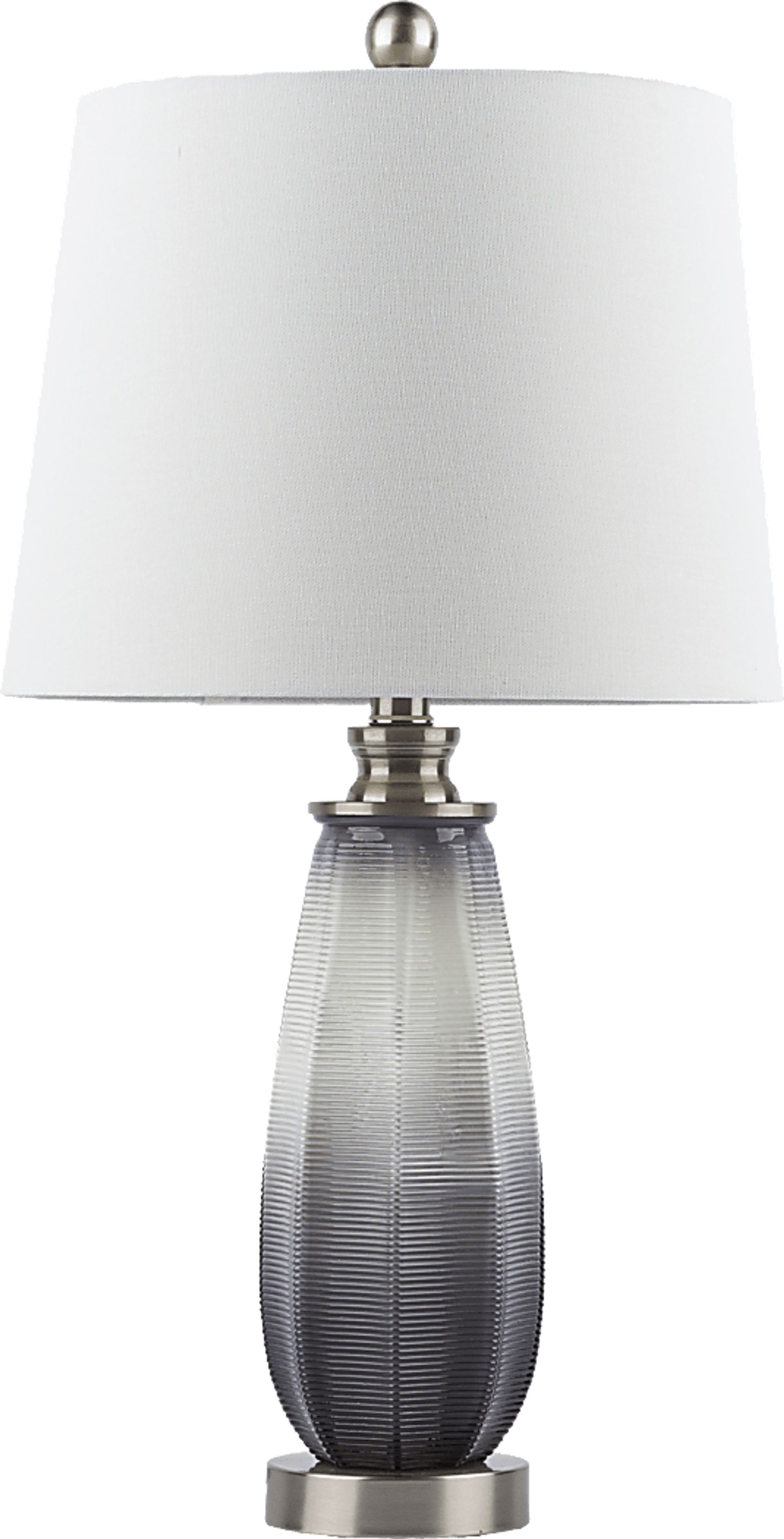 Gilberston Avenue Gray Lamp - Image 1