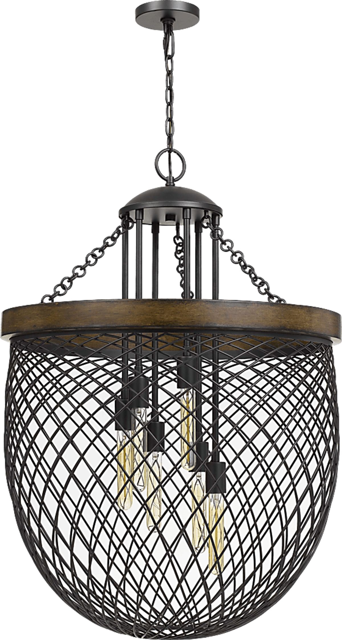 Gilbreth Bronze Brown,Yellow Chandelier | Rooms to Go