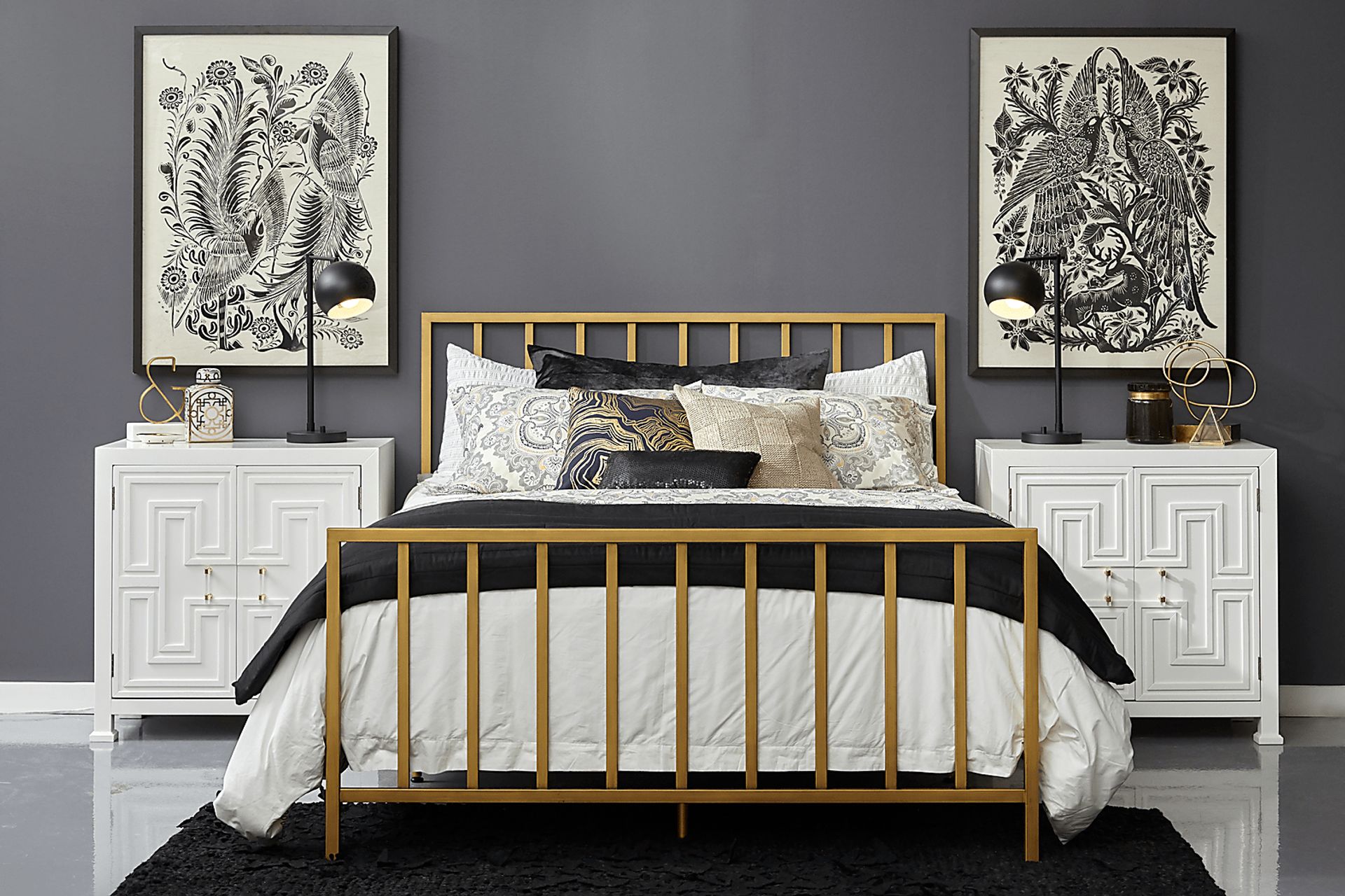 Gilda Way Gold King Bed - Image 7