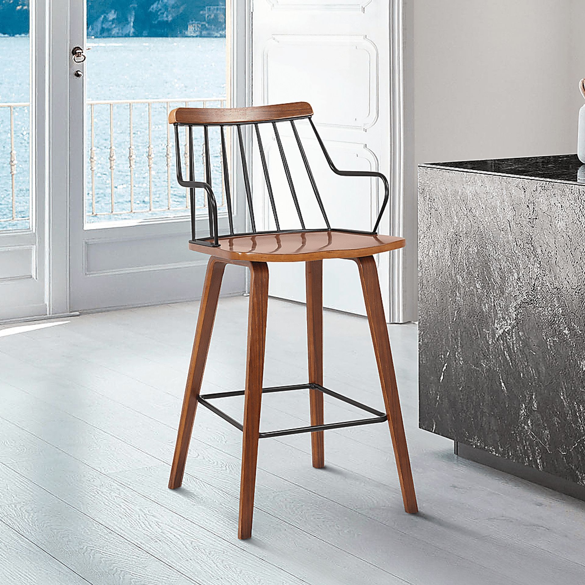Gileslane Walnut Counter Height Stool - Image 6