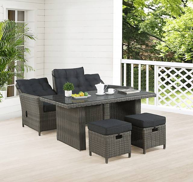 Gilleland Gray 5 Pc Outdoor Dining Set - Thumbnail - Image 19