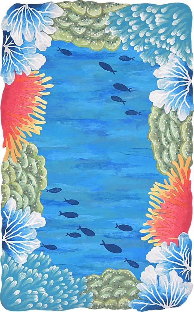 Gillford Blue 8' x 10' Indoor/Outdoor Rug - Thumbnail - Image 1