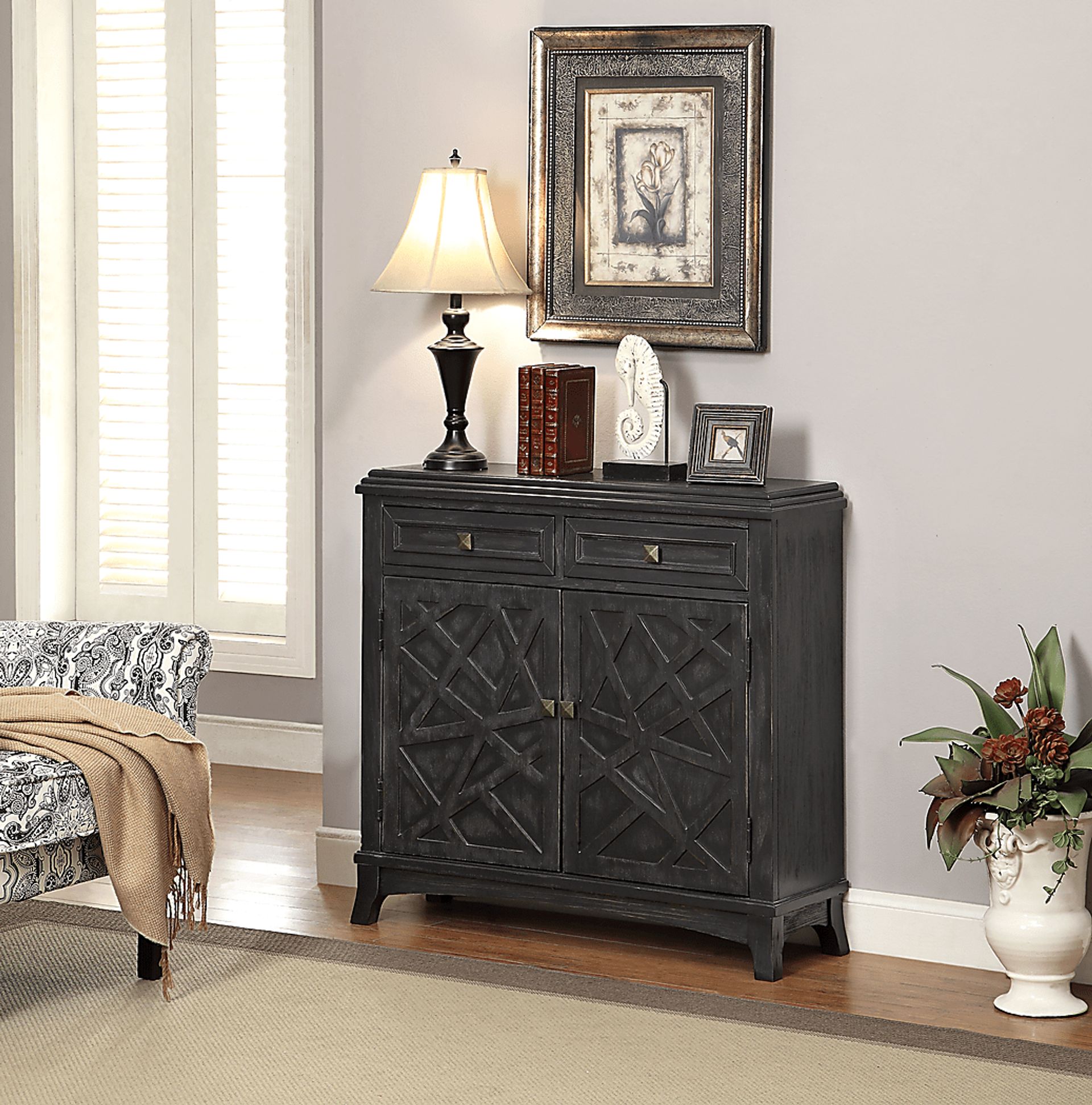 Gillis Grove Black Accent Cabinet - Image 3