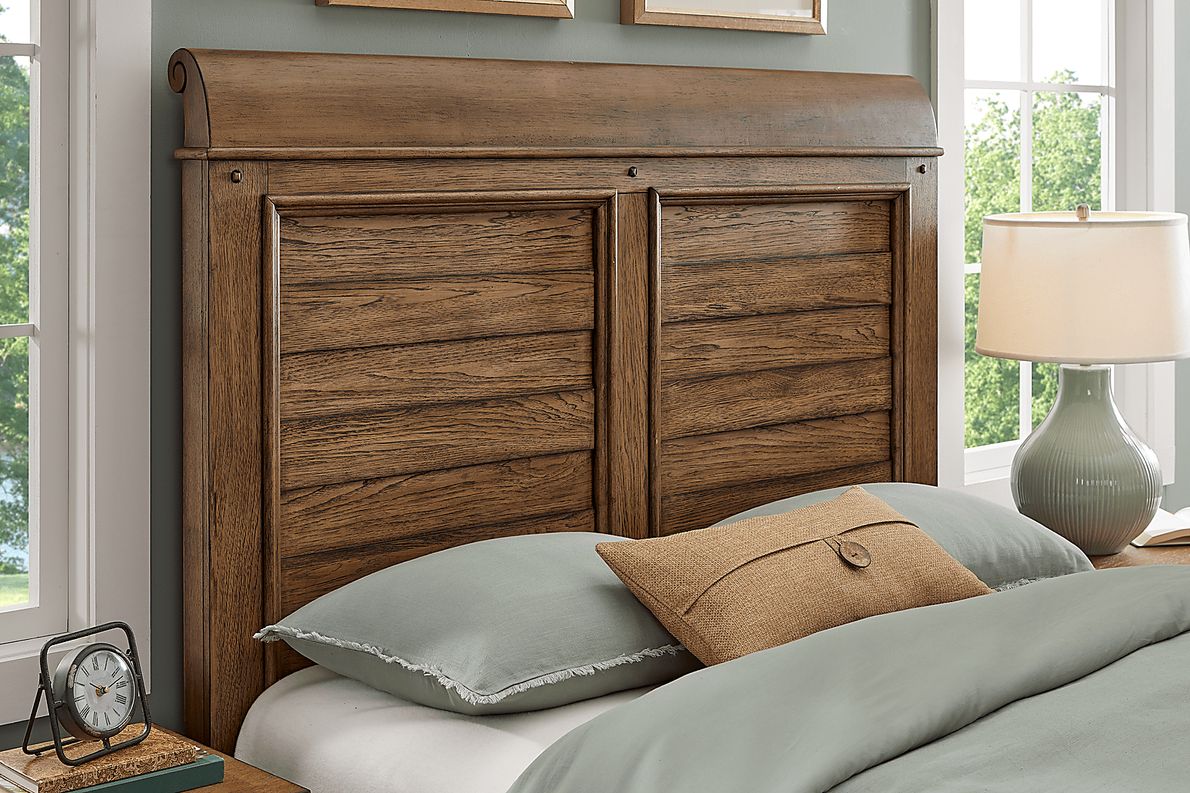Gillon Ferry Brown King Panel Bed